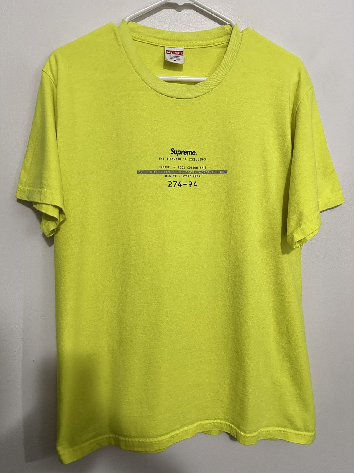 Supreme Supreme Standard Tee Size US M / EU 48-50 / 2 - 1 Thumbnail