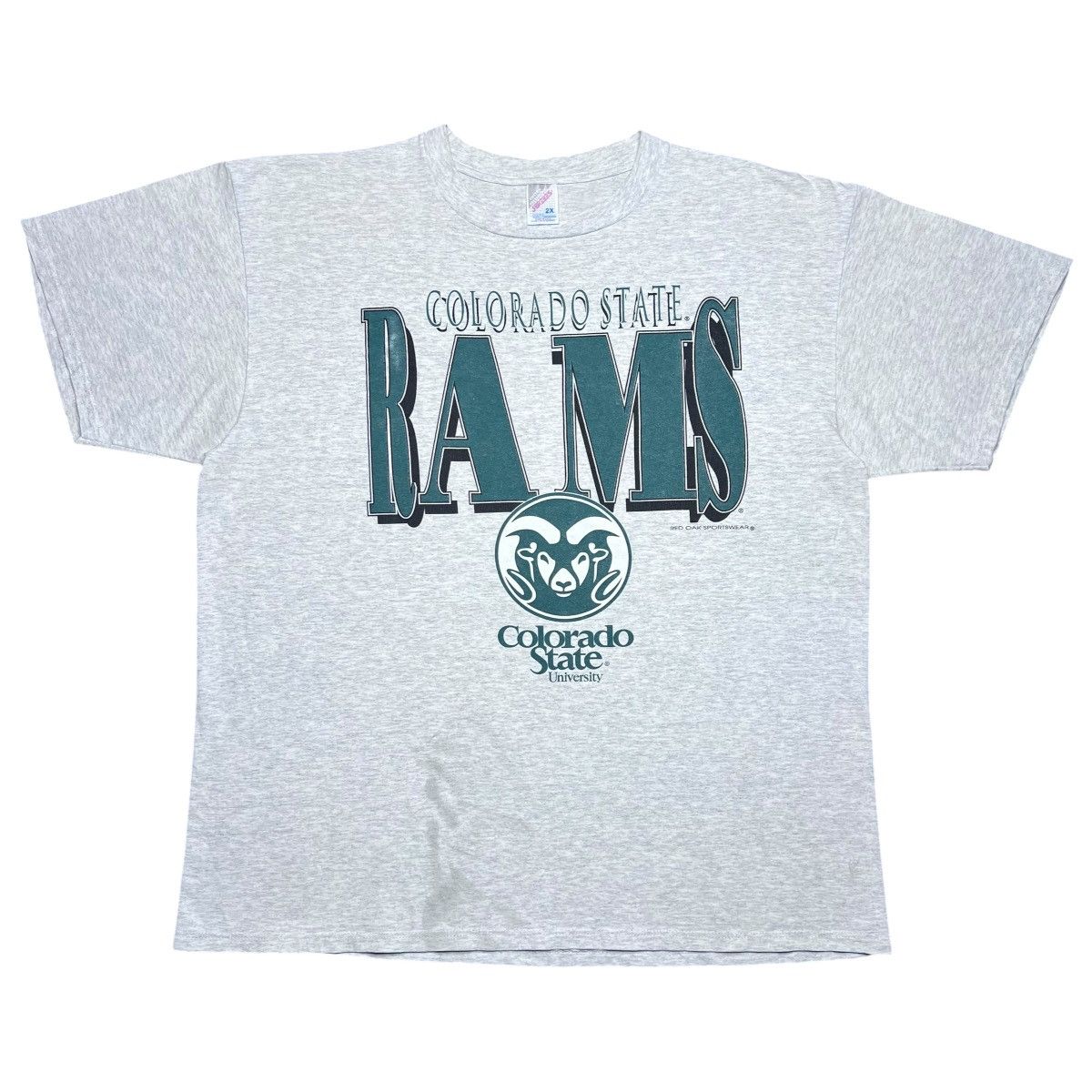 NCAA Vtg 1990s NCAA Colorado State Rams Spell Out 3D Logo T-Shirt Size US XXL / EU 58 / 5 - 1 Thumbnail