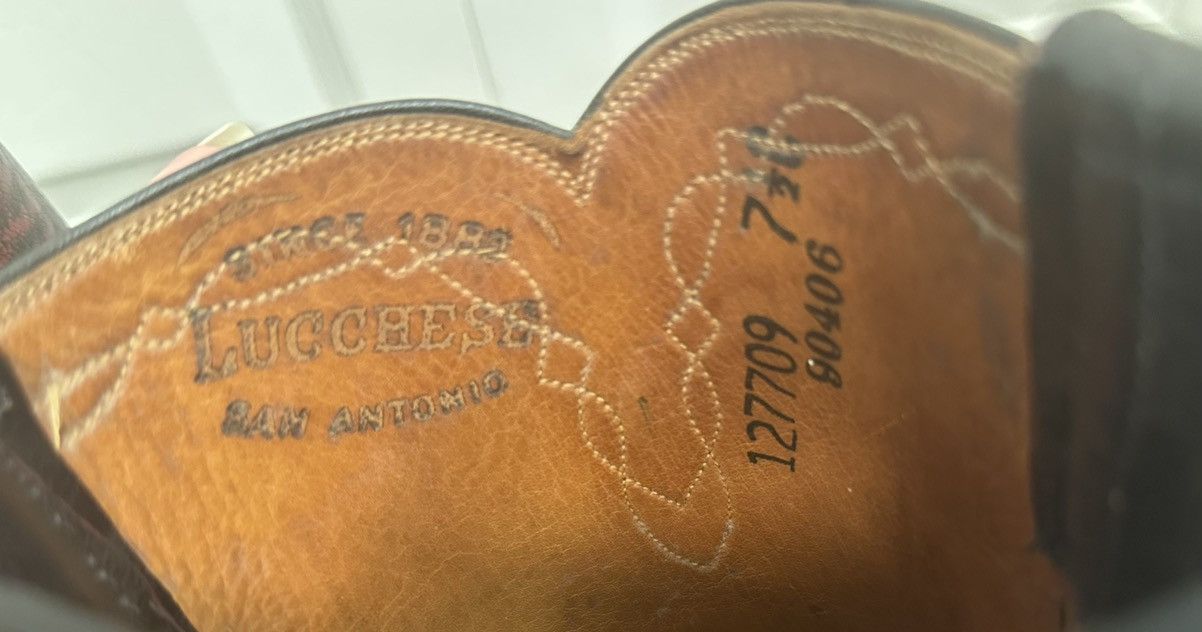 Lucchese Vintage Goat Leather Luccheses Size US 7.5 / IT 37.5 - 5 Thumbnail