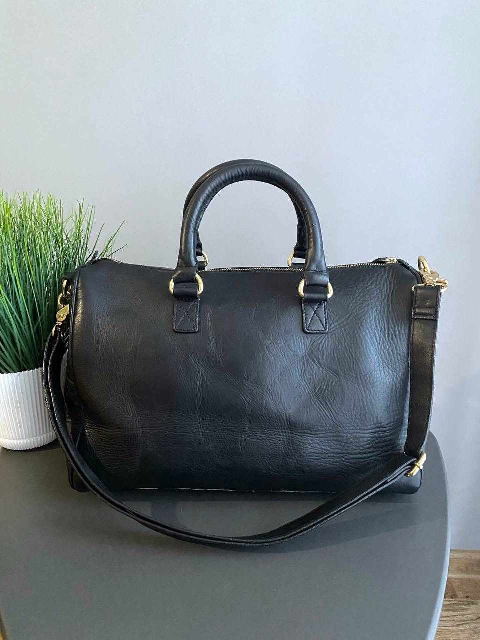 SANDQVIST Sandqvist Black Leather Handbag Shoulder Bag Size ONE SIZE - 4 Thumbnail