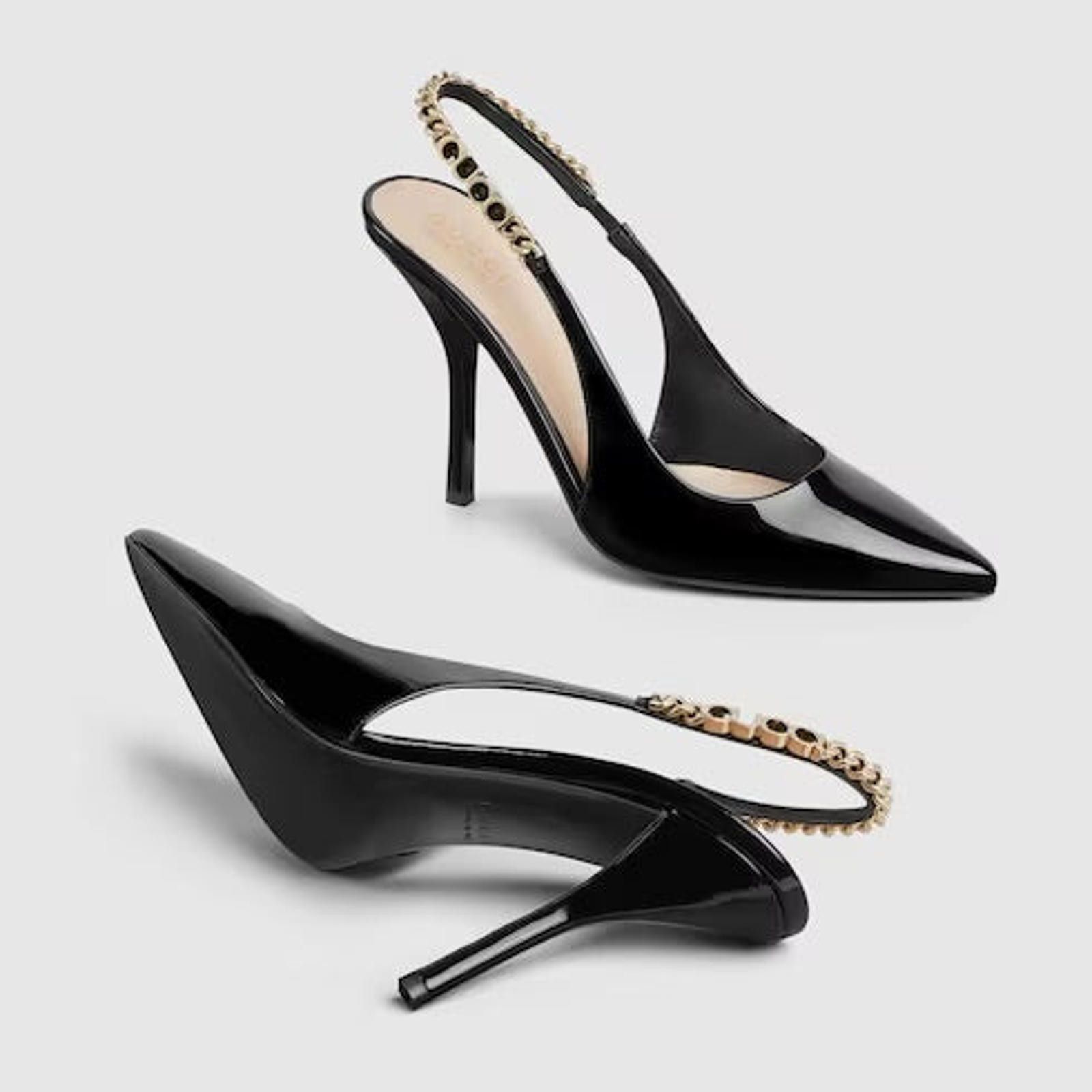 Gucci Gucci Signoria Patent Slingbacks Pumps Size US 7.5 / IT 37.5 - 2 Thumbnail