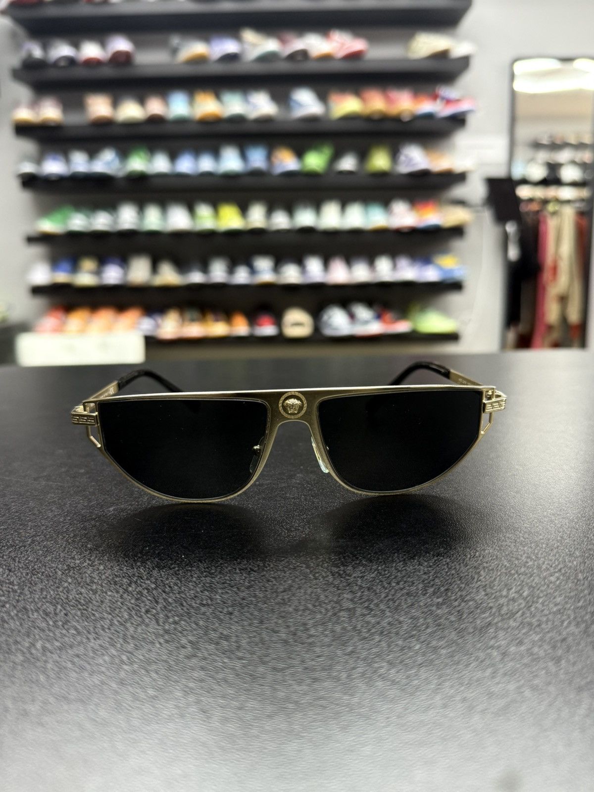 Versace AUTHENTIC Mens Versace Gold Sunglasses Size ONE SIZE - 1 Thumbnail