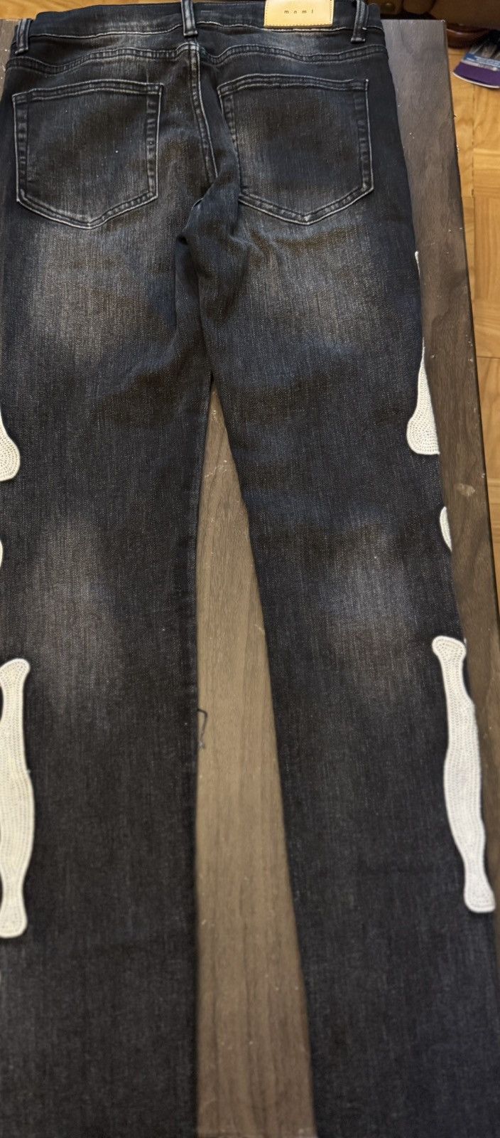 MNML 🦴 MNML M47 Bone Patch Skinny Jeans – Size 33 Size US 33 - 5 Thumbnail