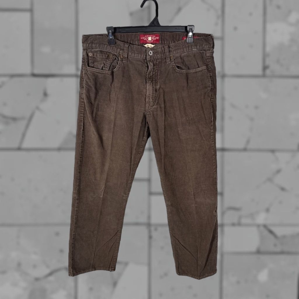 Lucky Brand Lucky Brand Jeans Mens 36x30 Brown 361 Straight Corduroy Pants Size US 36 / EU 52 - 1 Thumbnail