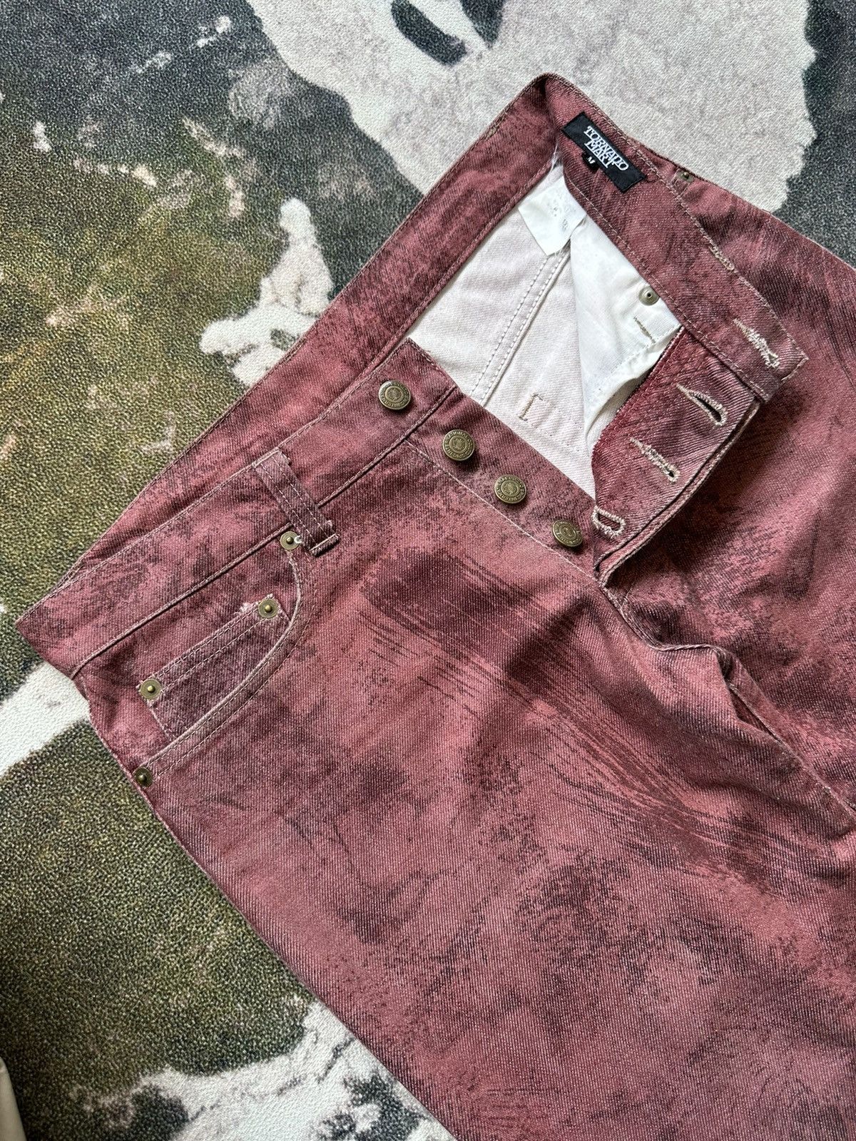Tornado Mart 00’s Tornado Mart Japan trompe l’oeil denim archive Size US 31 - 6 Thumbnail