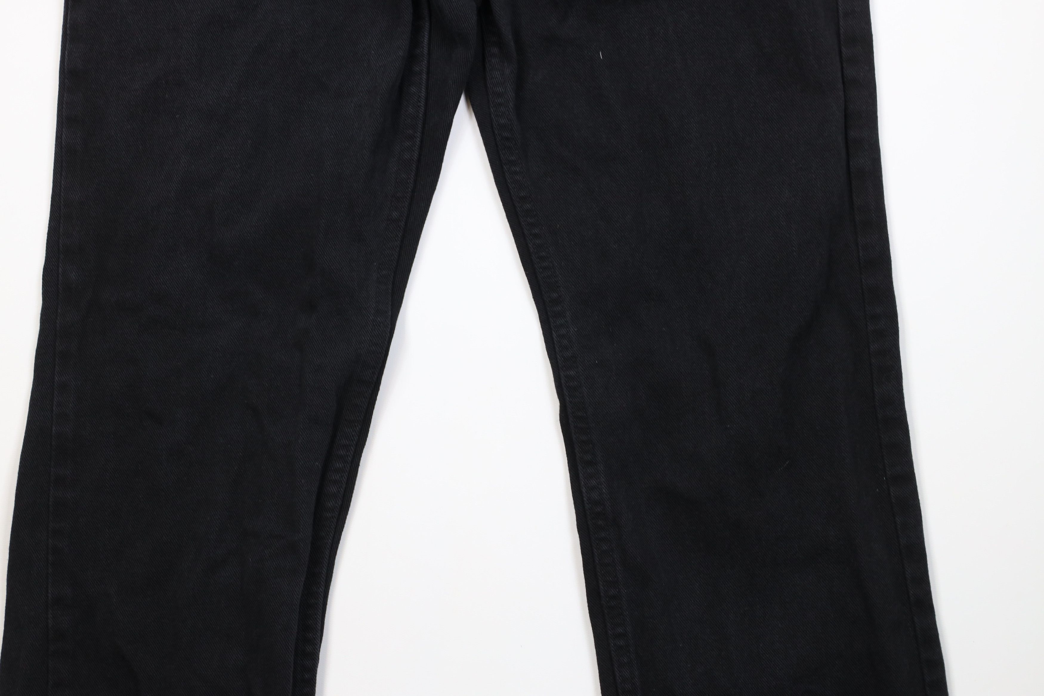 Lee Vintage 90s Lee Faded Straight Leg Denim Jeans Black Cotton Size US 34 / EU 50 - 4 Thumbnail