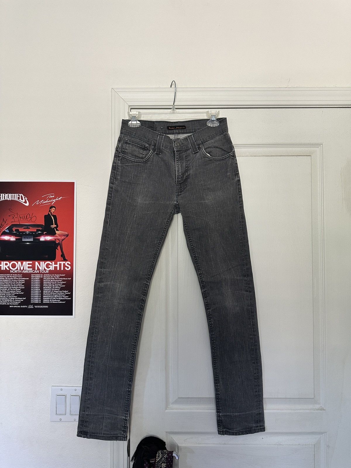 Nudie Jeans Thin Finn dry coated grey Size US 28 / EU 44 - 1 Thumbnail