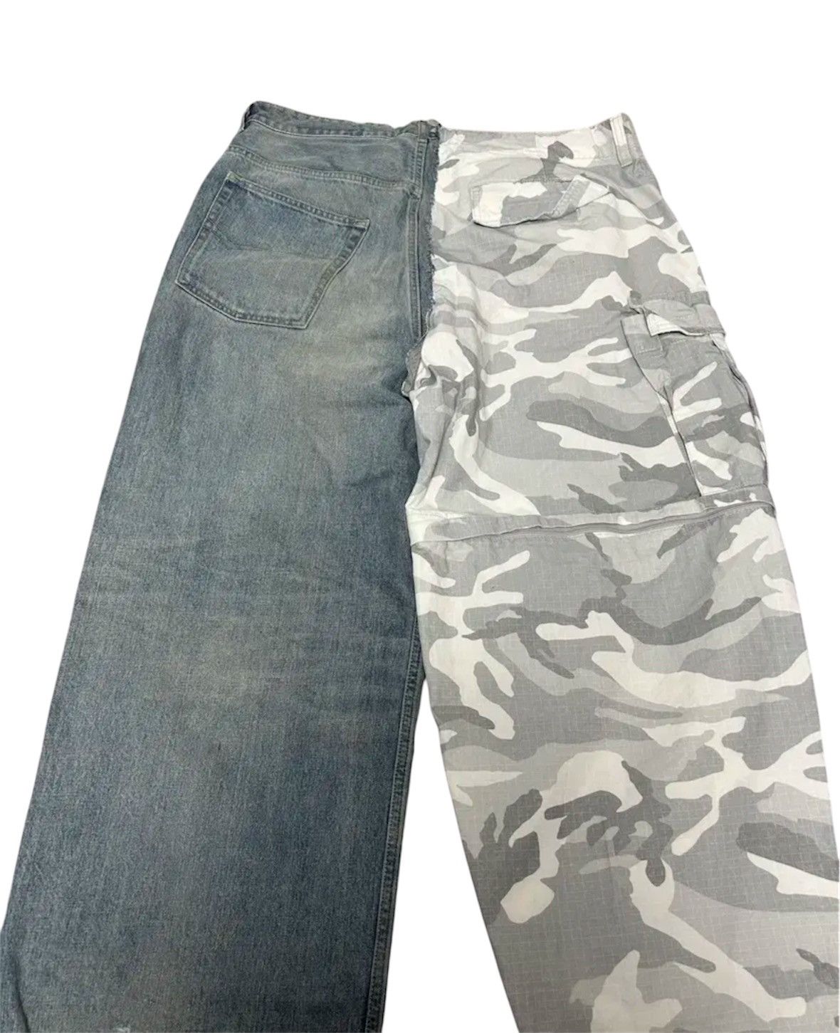 Balenciaga Balenciaga Grayscale Camo Hybrid Baggy Pants Size US 30 / EU 46 - 5 Thumbnail