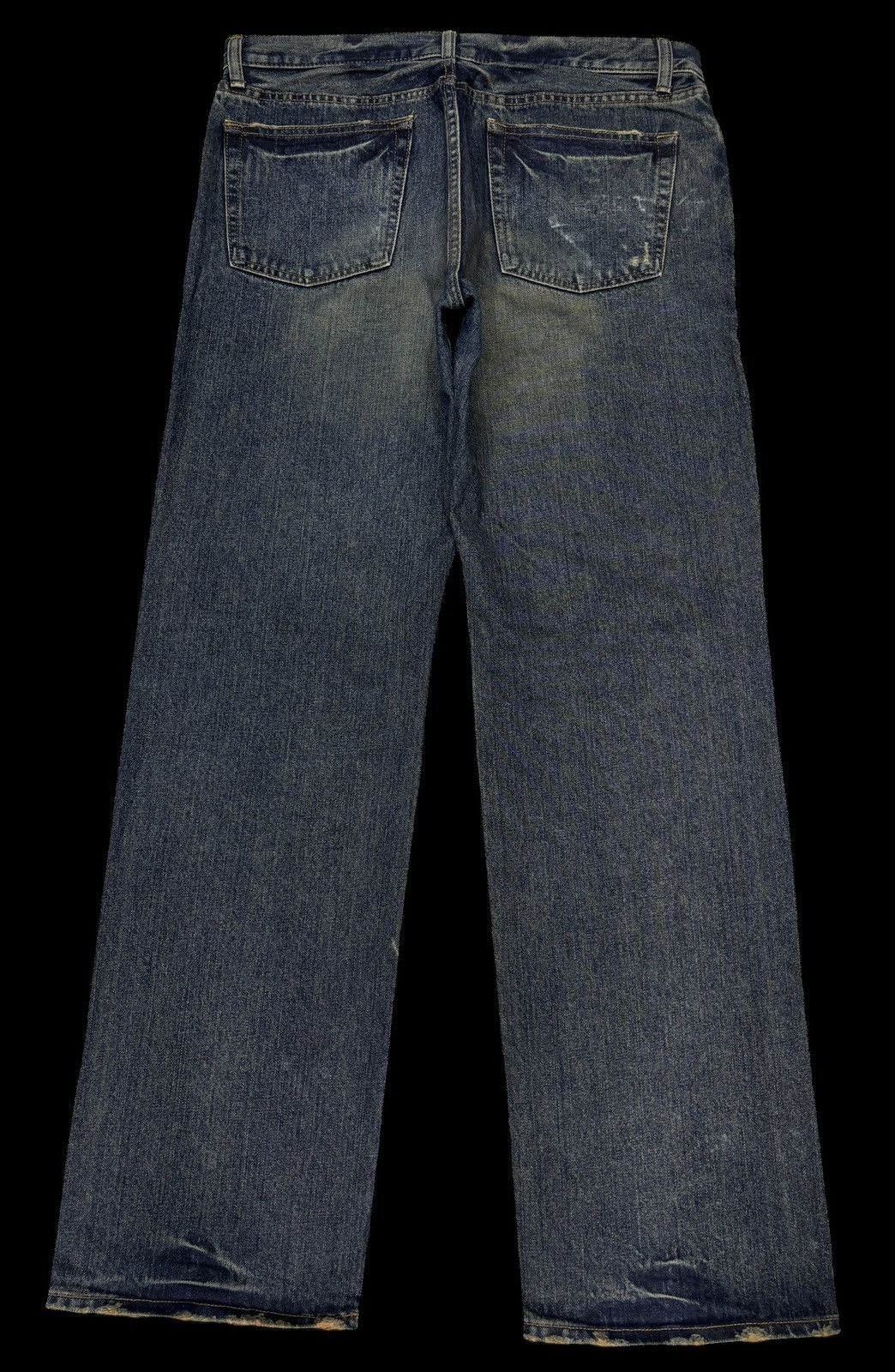 Tornado Mart GL HEART RUSTY BAGGY DISTRESSED DENIM JEANS Size US 35 - 8 Thumbnail