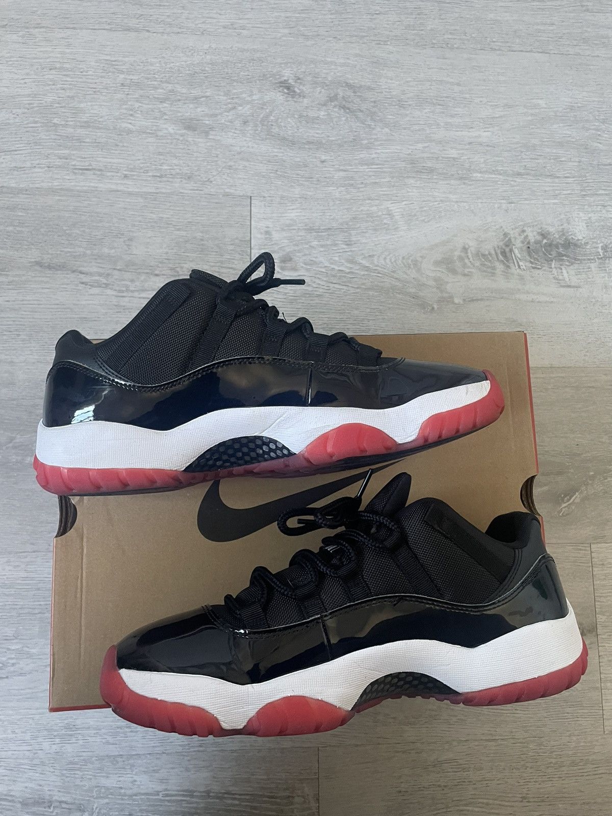 Jordan Brand Air Jordan 11 Retro Low BRED Size US 12 / EU 45 - 4 Thumbnail