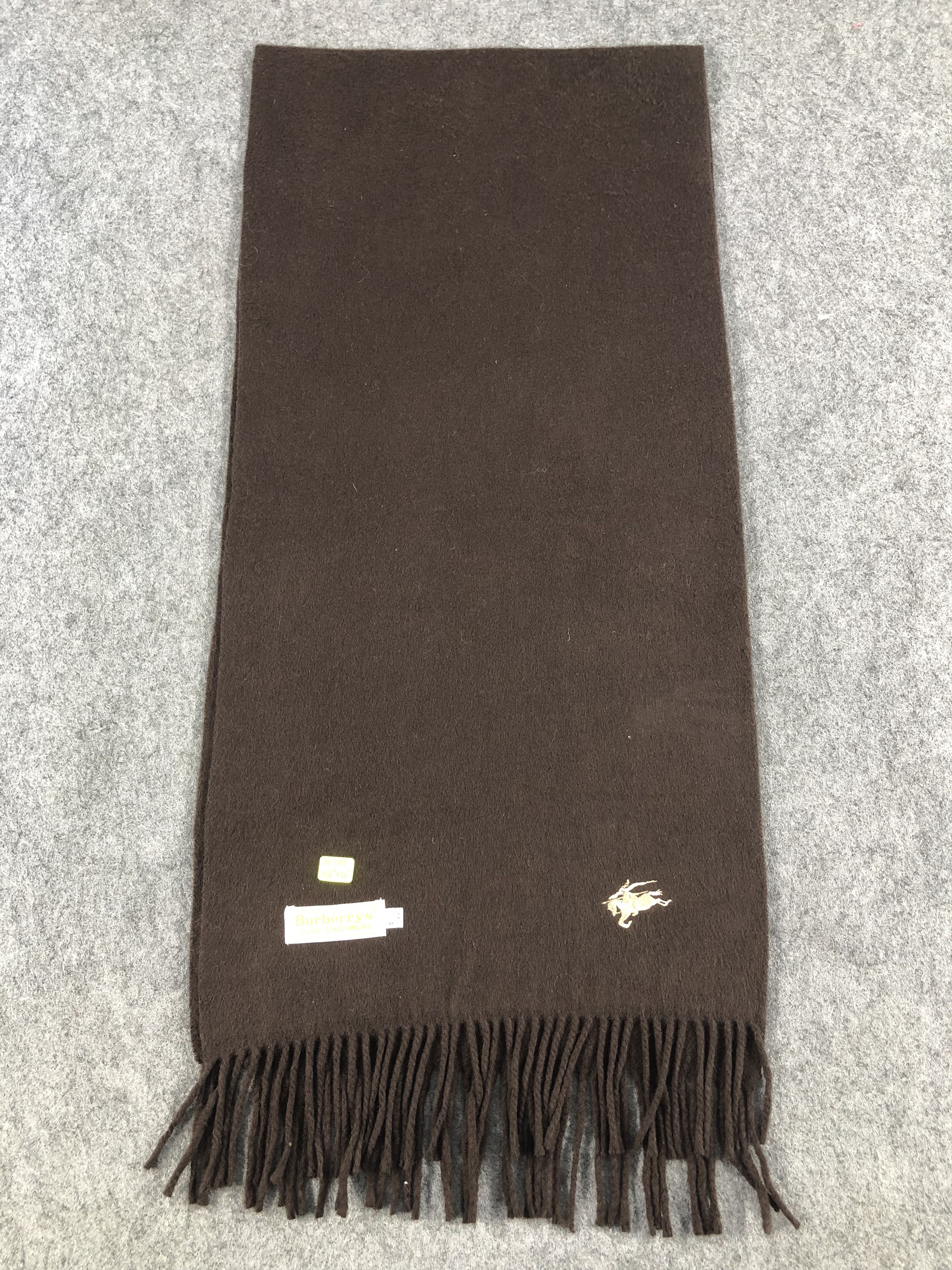Burberry Burberry Pure Cashmere Scarf / Muffler / Neckwear Size ONE SIZE - 2 Thumbnail