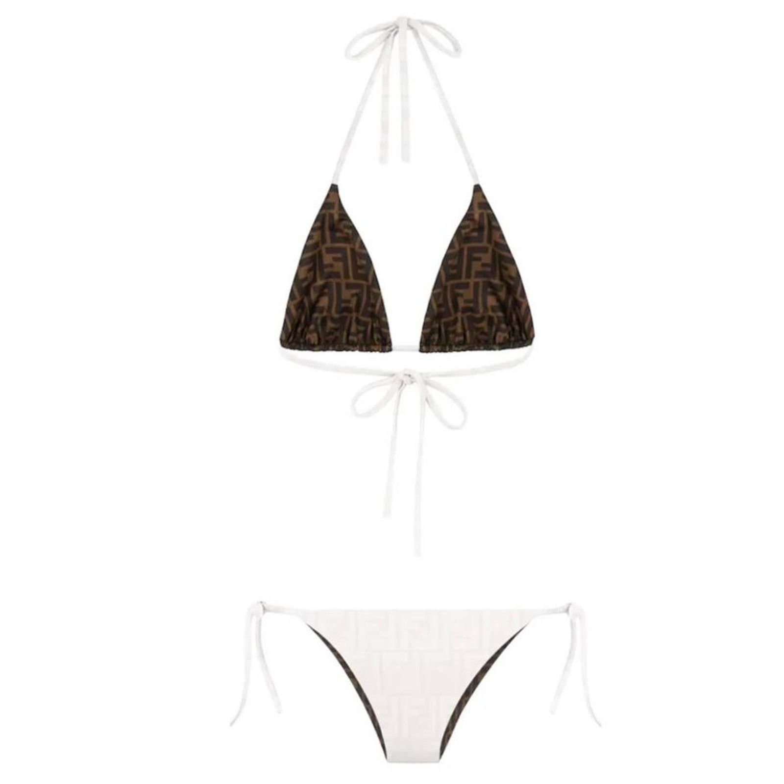 Fendi FF logo reversible bikini set Size M / US 6-8 / IT 42-44 - 1 Thumbnail