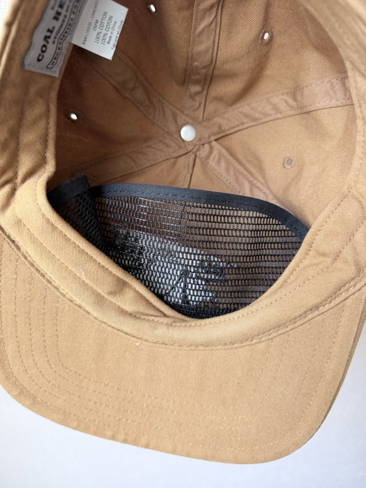 Coal Coal Headwear Go Outside Camp Hat Tan Cotton Strapback Camp Size ONE SIZE - 11 Thumbnail