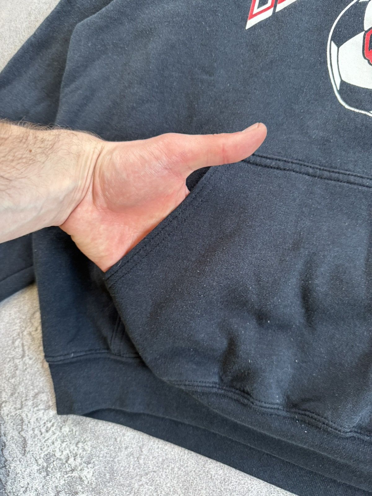 Vintage Middleburg L hoodie relaxed black long sleeve sweatshirt Size US L / EU 52-54 / 3 - 10 Thumbnail