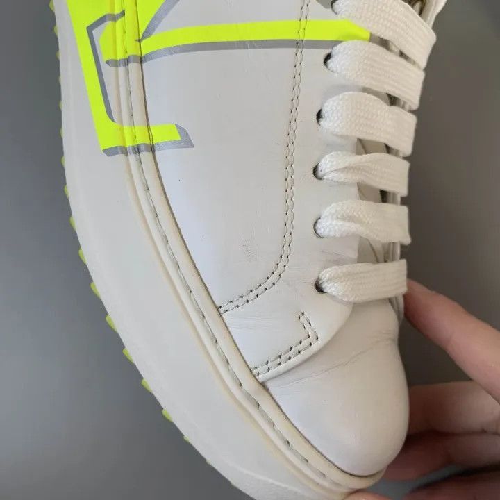 Louis Vuitton Louis Vuitton Time Out White Yellow Sneakers -2508 Size US 6 / IT 36 - 7 Thumbnail