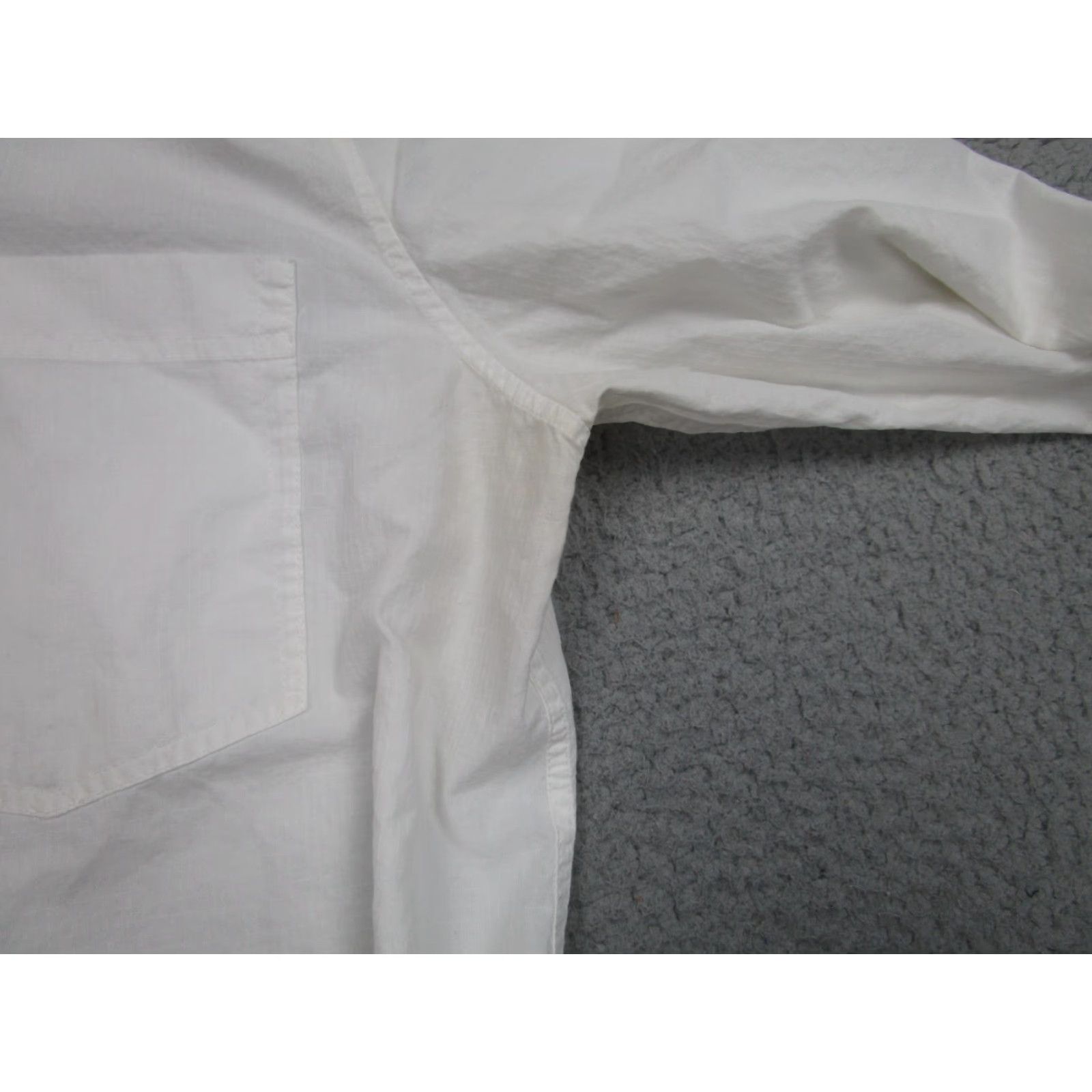 Alexander Wang Alexander Wang Shirt Womens 10 White Cotton Long Sleeve Button-Up Tunic Top Size L / US 10 / IT 46 - 3 Thumbnail