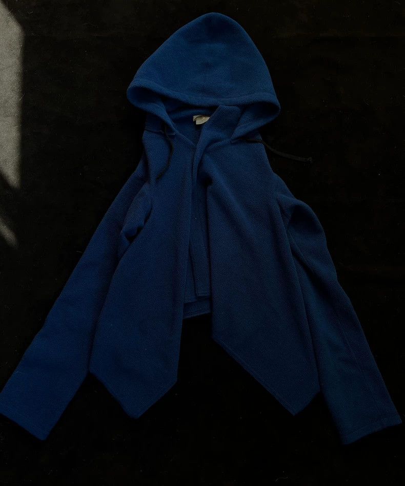 Comme des Garcons Comme des Garcons Blue irregular hooded sweater jacket Size S / US 4 / IT 40 - 4 Thumbnail