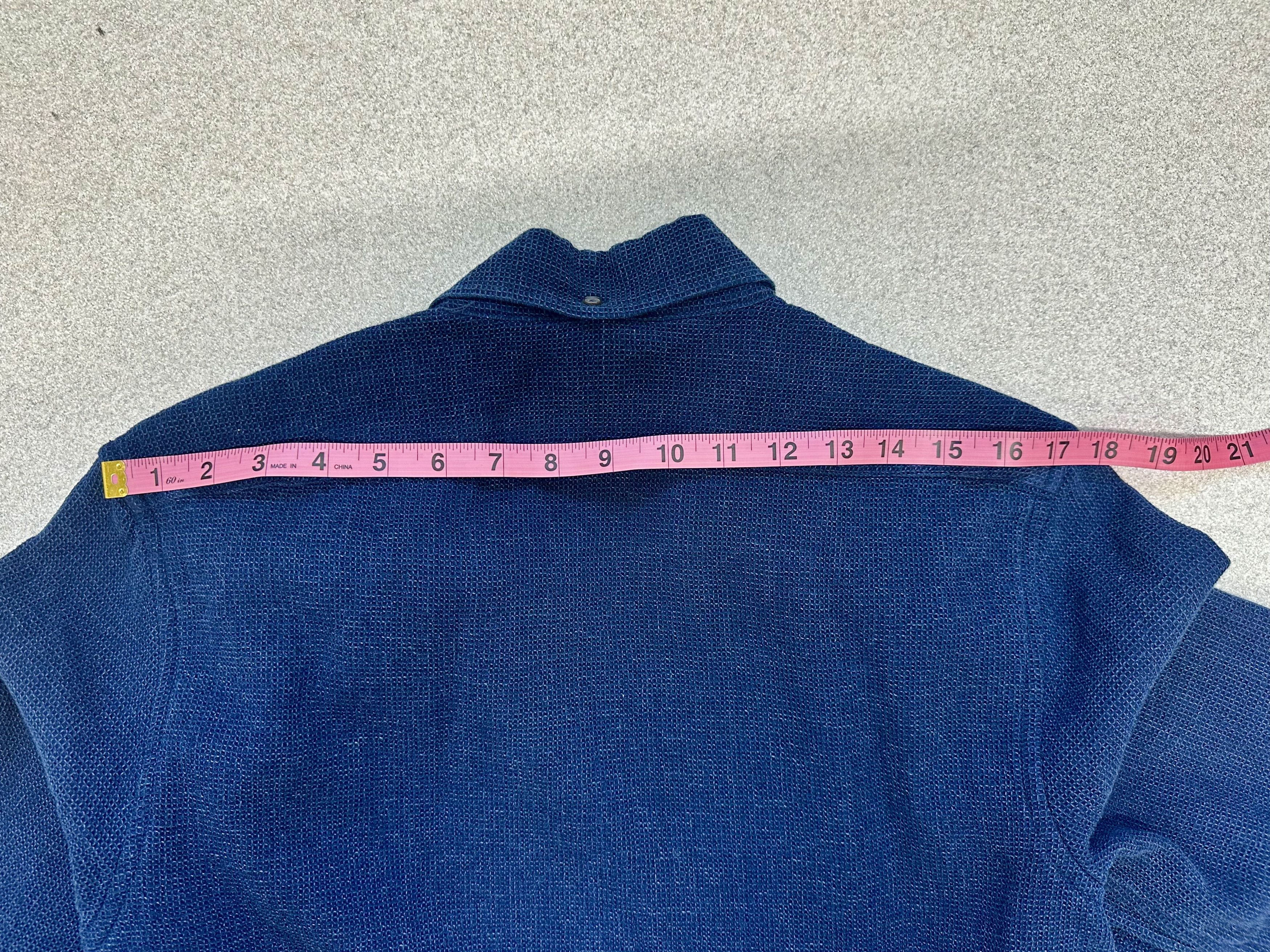 Taylor Stitch Taylor Stitch Men's Navy Shirt Textured Sashiko Size US M / EU 48-50 / 2 - 7 Thumbnail