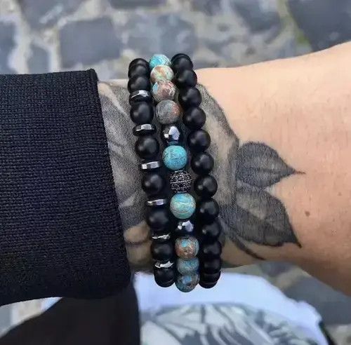 Jewelry 3 Pieces/ Set Beads Bracelet Size ONE SIZE - 2 Thumbnail