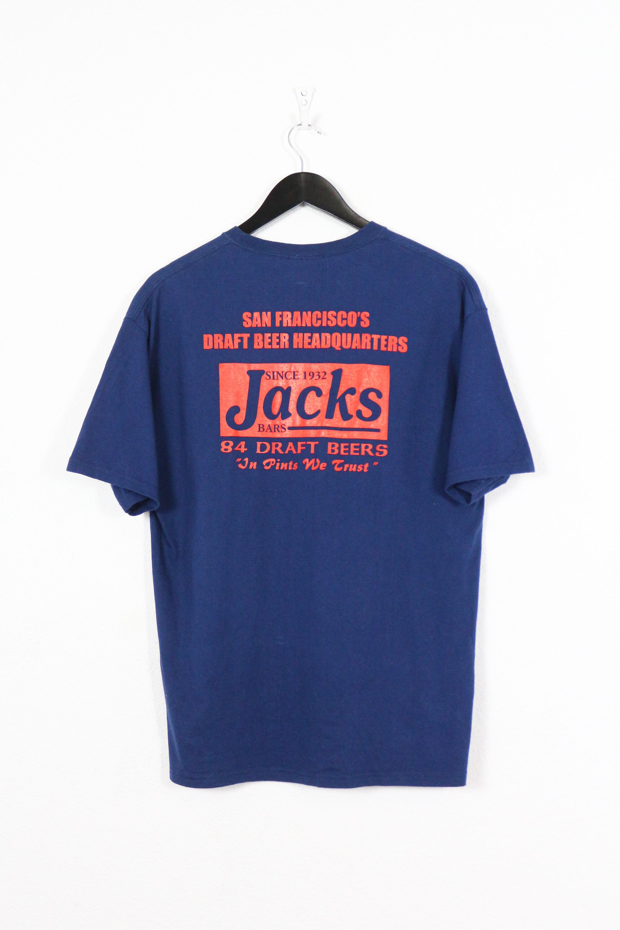 Budweiser × Vintage Vintage Jacks Draft Beer Graphic Tee Tshirt 90s Size US L / EU 52-54 / 3 - 3 Thumbnail