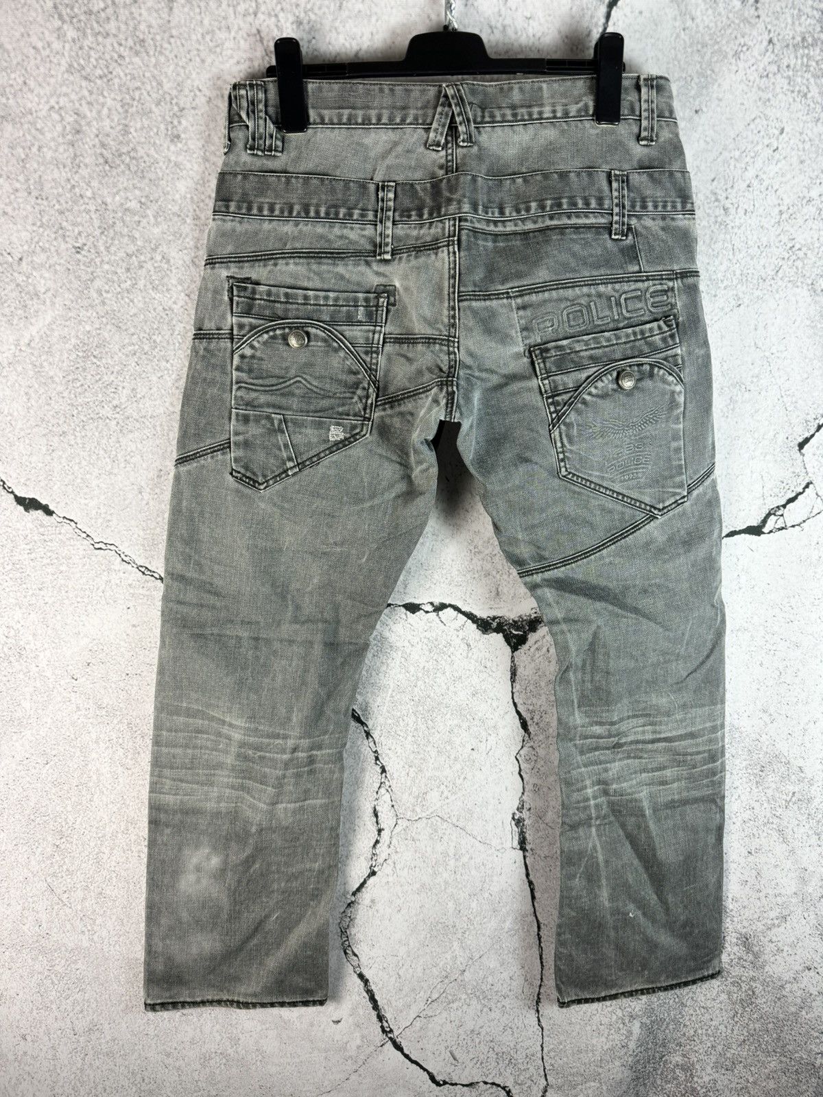 Vintage 883 Police Y2K Avant Garde Vintage Cargo Washed Denim Jeans Size US 34 / EU 50 - 1 Thumbnail
