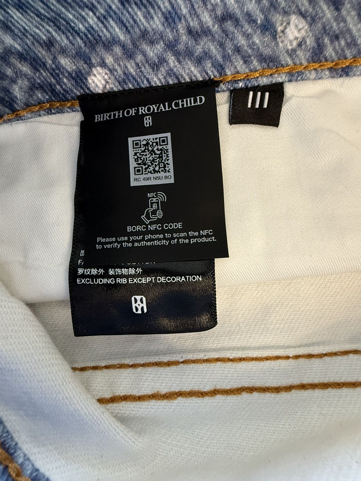 Birth of Royal Child Birth of Royal Child Diamond Boro Denim Size US 32 / EU 48 - 4 Thumbnail