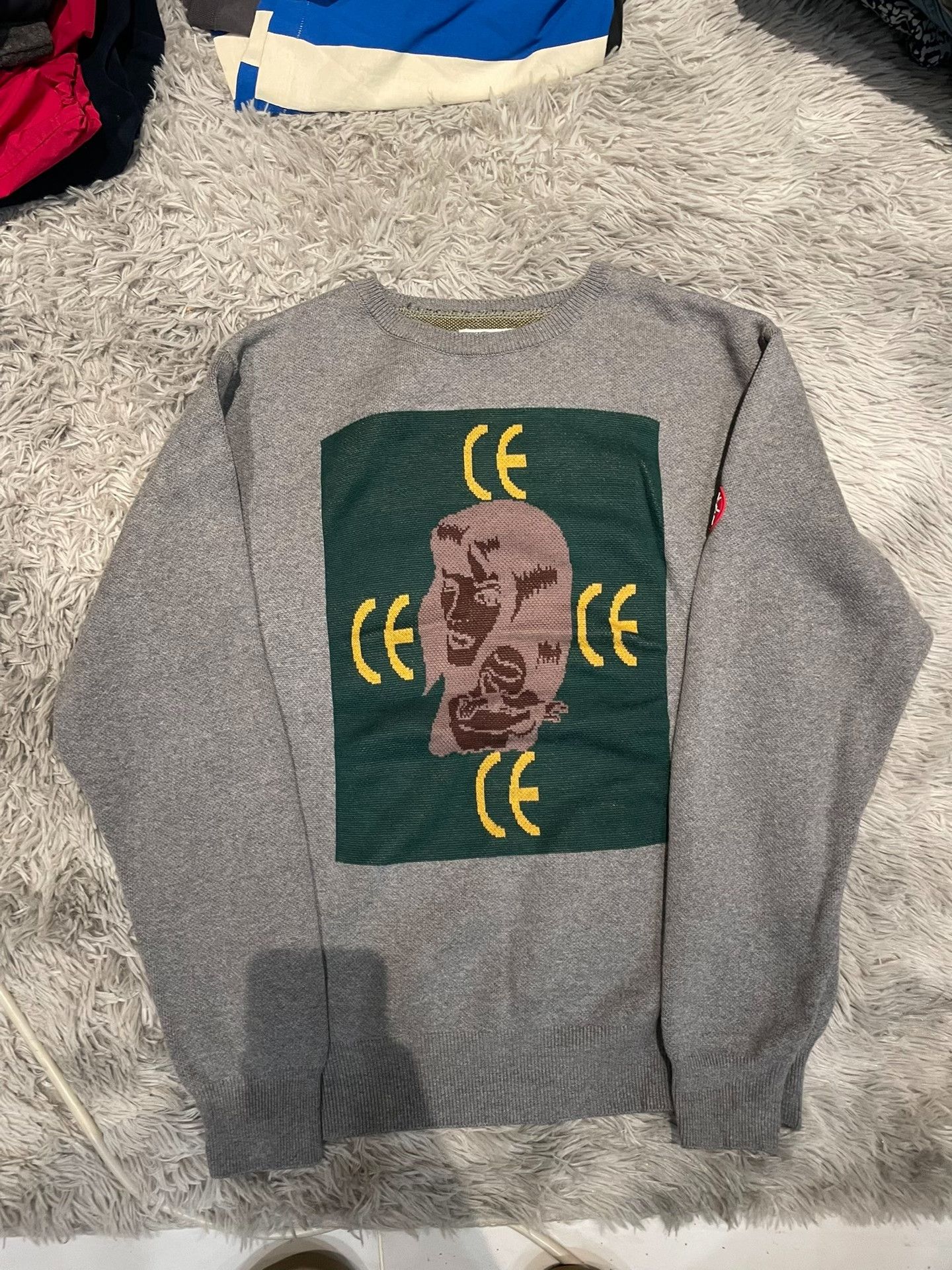 Cav Empt C.E/CAVEMPT Gray Knit Sweater Size US L / EU 52-54 / 3 - 1 Thumbnail