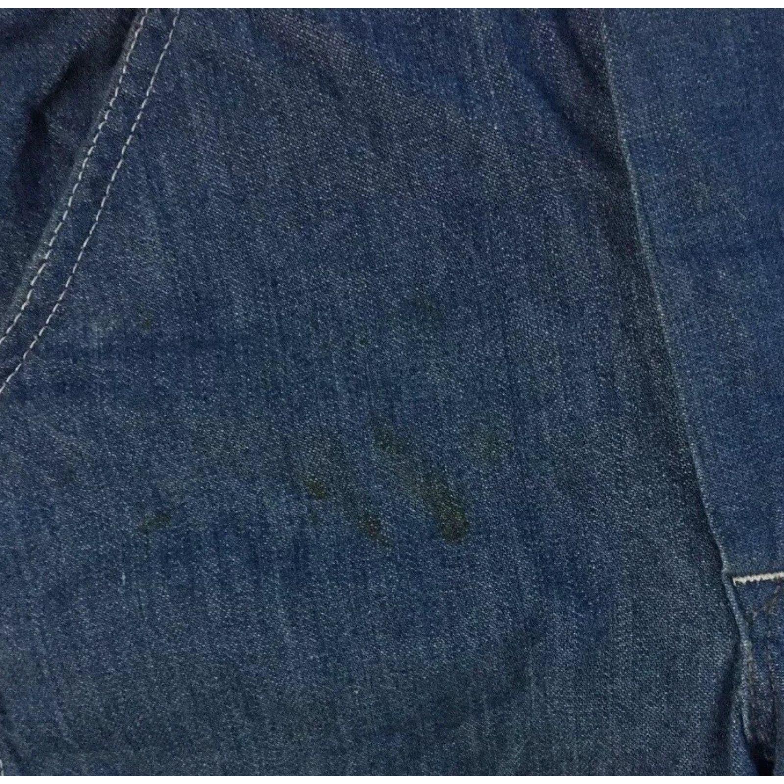 Lee Vtg 70s Lee Faded Distress Denim Overalls 27 USA Biker Punk Grunge Trucker 80s Denim Overalls Men 27 Blue USA Engineered for Workwear Style: Overalls Size US 27 - 6 Thumbnail