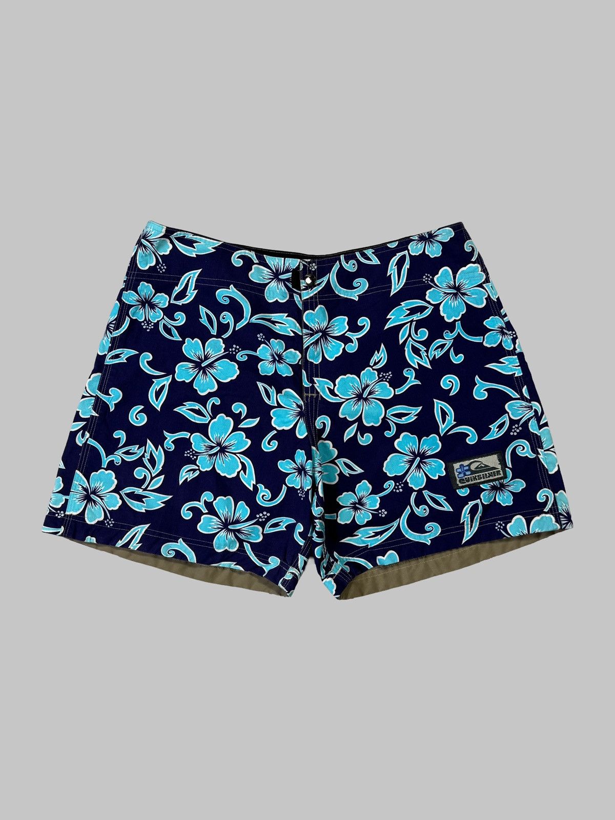 Quicksilver Vintage Quiksilver Reversible Shorts Swimming USA Hawaiian Size US 32 / EU 48 - 1 Thumbnail