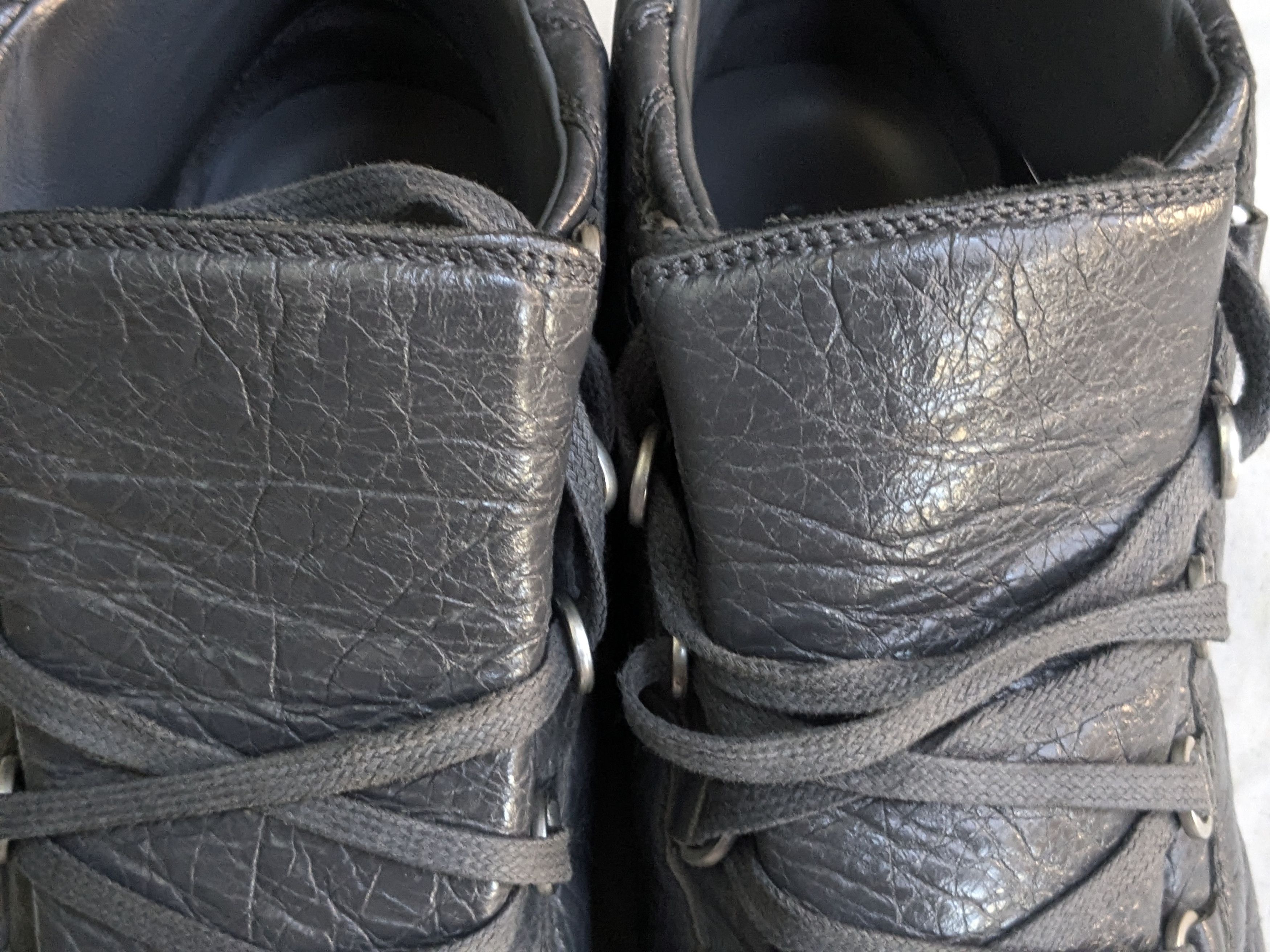 Balenciaga Balenciaga Arena Gray Black 12 High Tops Leather Size US 12 / EU 45 - 4 Thumbnail