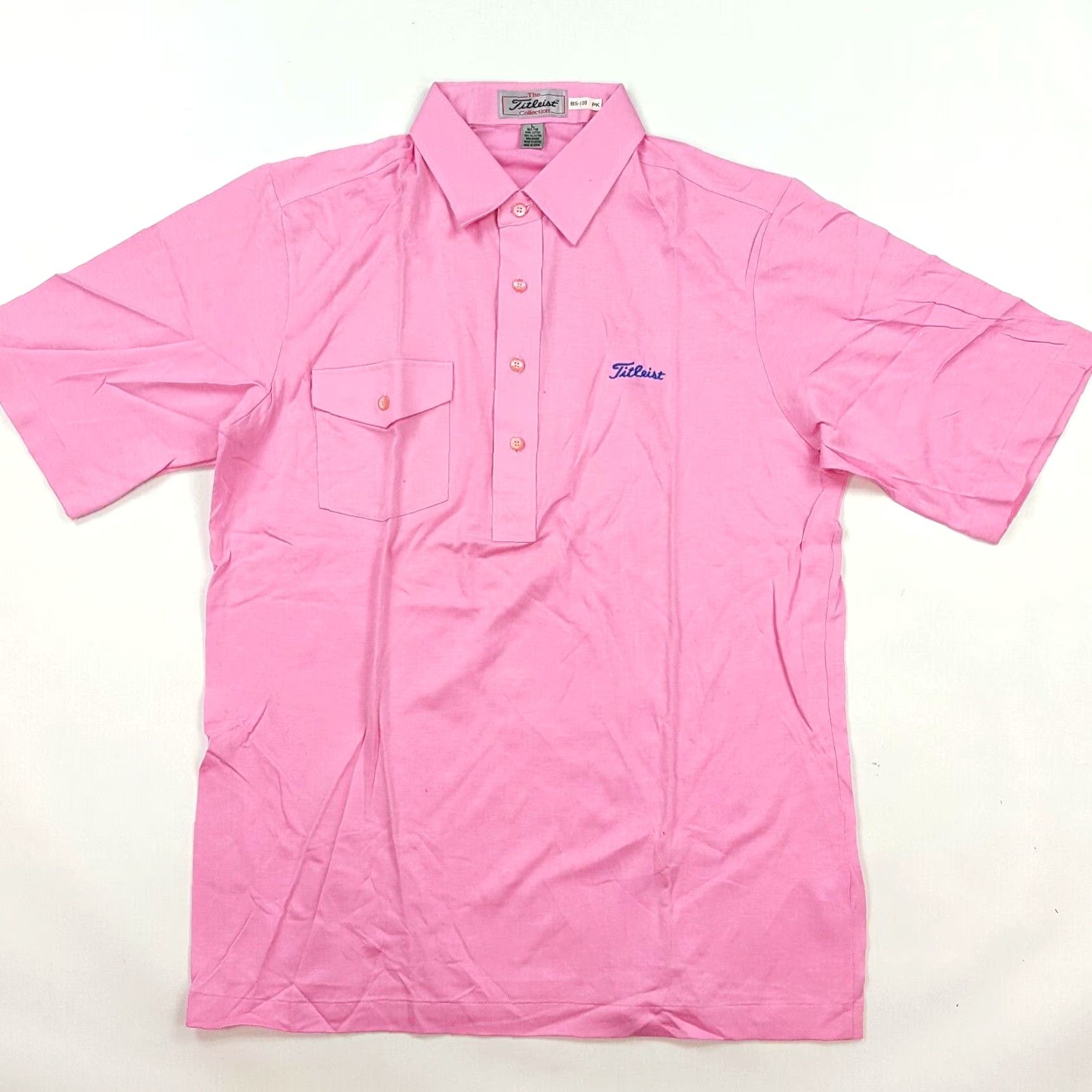Titleist VINTAGE Titleist Golf Polo Shirt Short Sleeve Pink L PGA Logo 90s Preppy Casual Mens Size US L / EU 52-54 / 3 - 2 Thumbnail