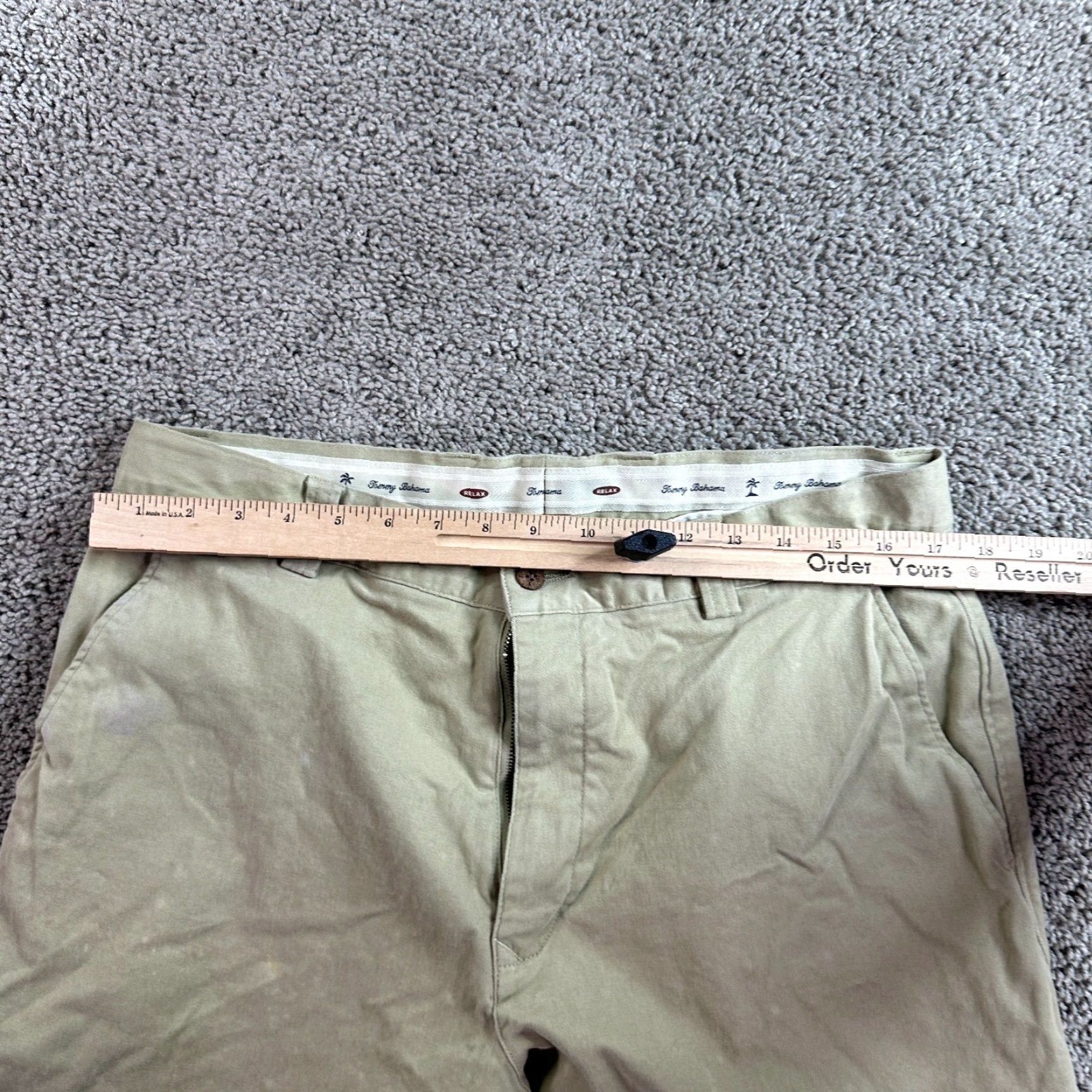 Tommy Bahama Tommy Bahama Pants Mens 36 Beige Chino Cotton Blend Flat Front Pockets Vintage No N/A Size US 36 / EU 52 - 7 Thumbnail