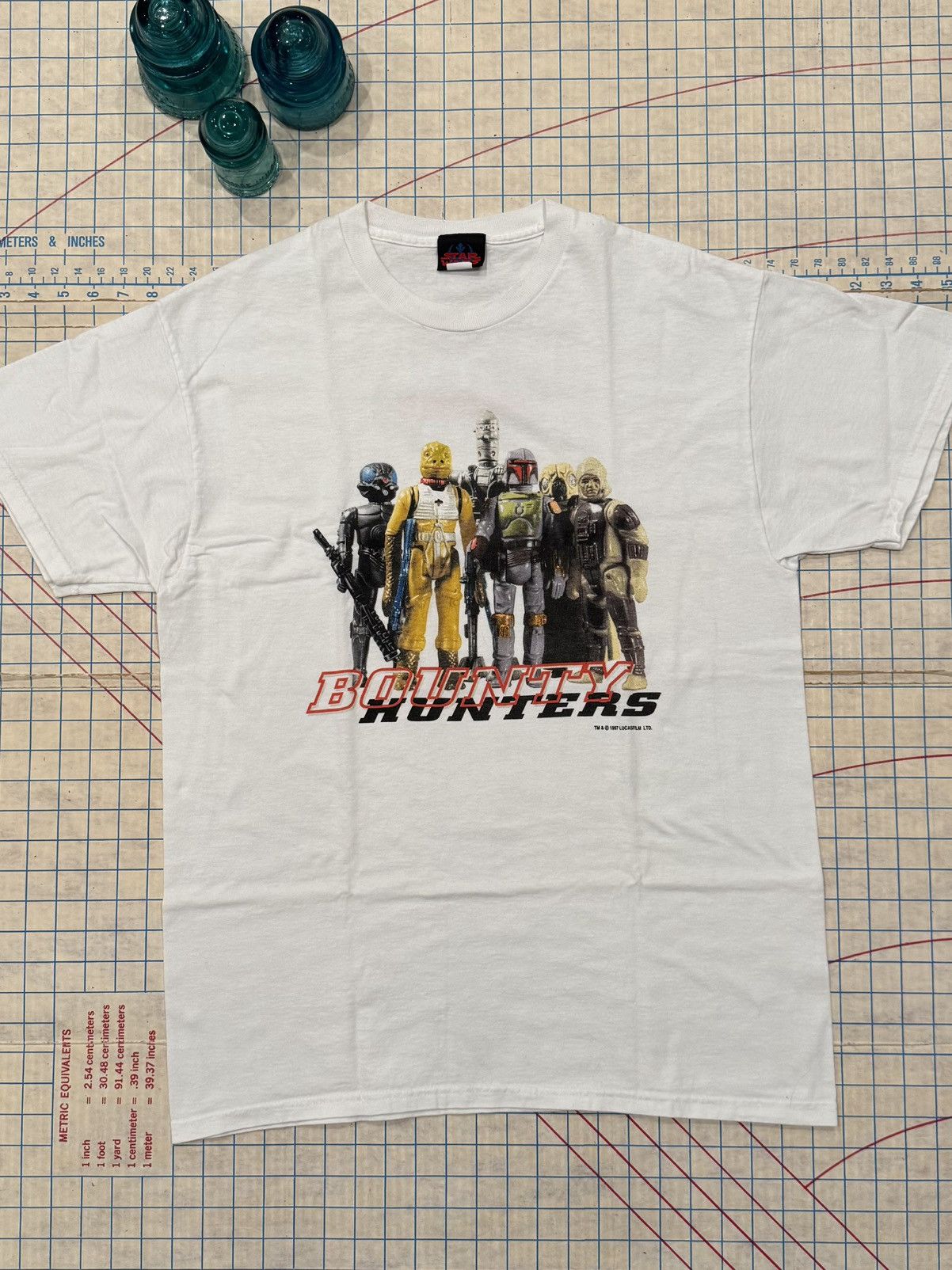 Star Wars Vintage Star Wars Collectibles Bounty Hunters Tee White Lrg Size US L / EU 52-54 / 3 - 2 Thumbnail