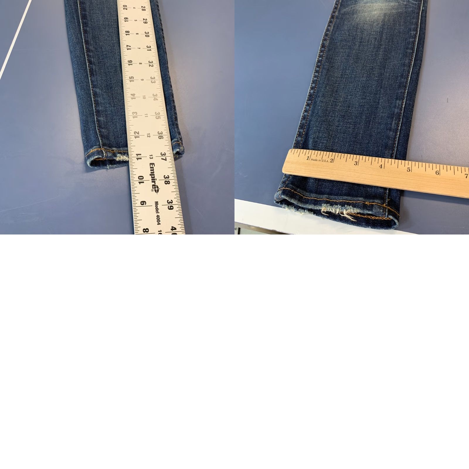 Madewell Madewell Jeans Women Size 25 Skinny Blue Distressed High Rise Size 42" / US 20 - 10 Thumbnail