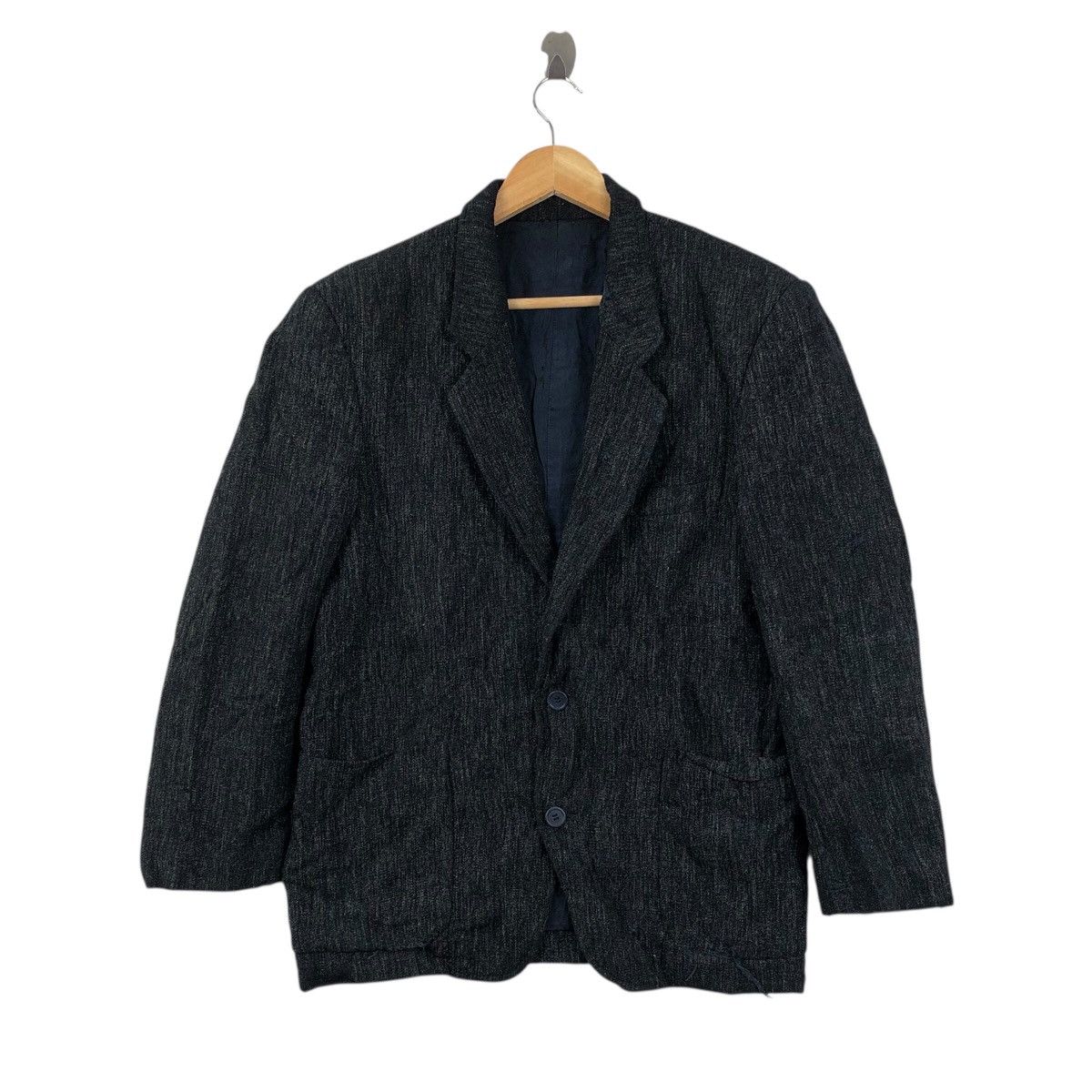 Issey Miyake × Japanese Brand Japanese Brand ISSEY MIYAKE Men Tokyo New York Blazer Coat Size 38L - 1 Thumbnail