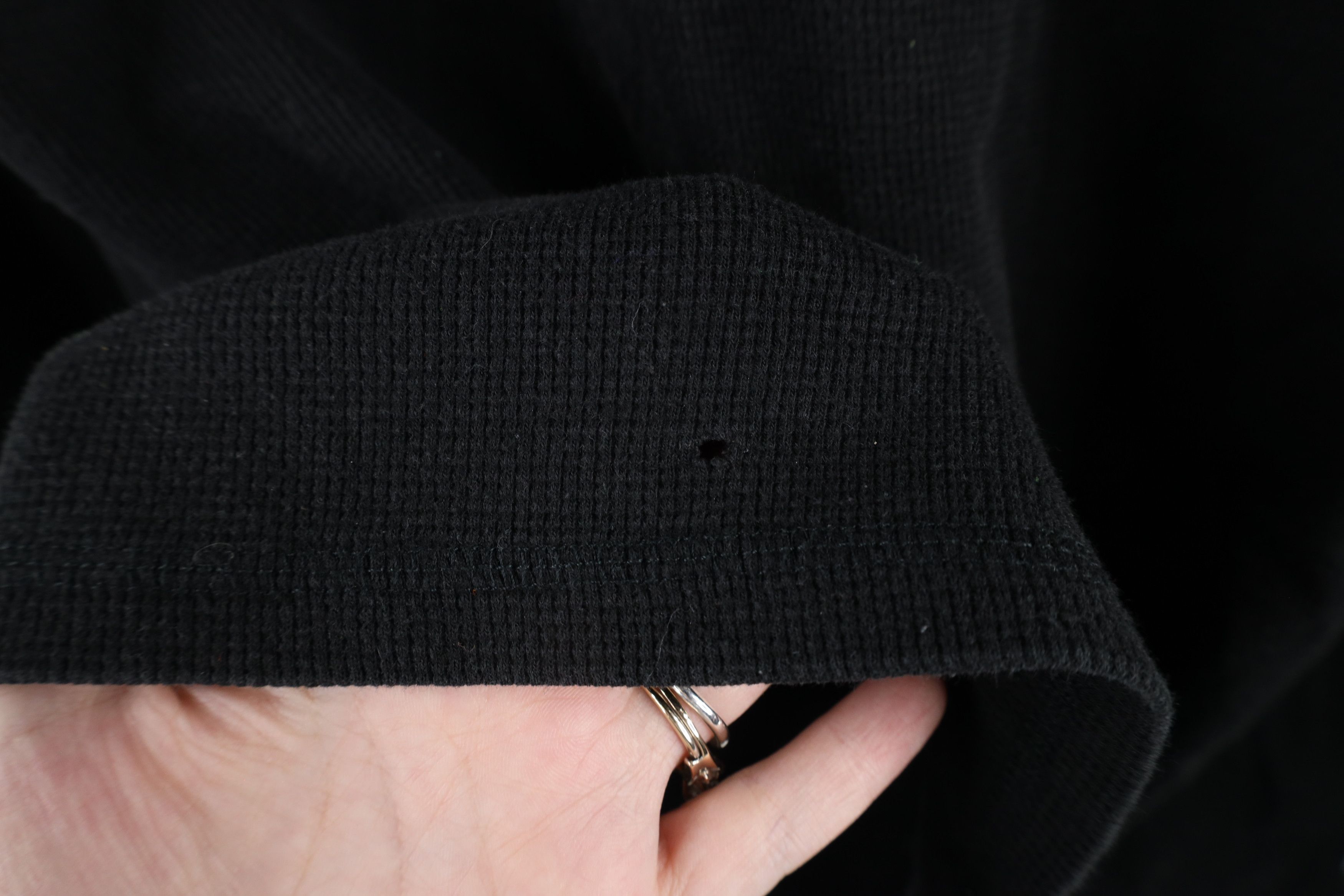 John Deere × Vintage Vintage John Deere Out Thermal Waffle Knit T-Shirt Black Size US L / EU 52-54 / 3 - 5 Thumbnail