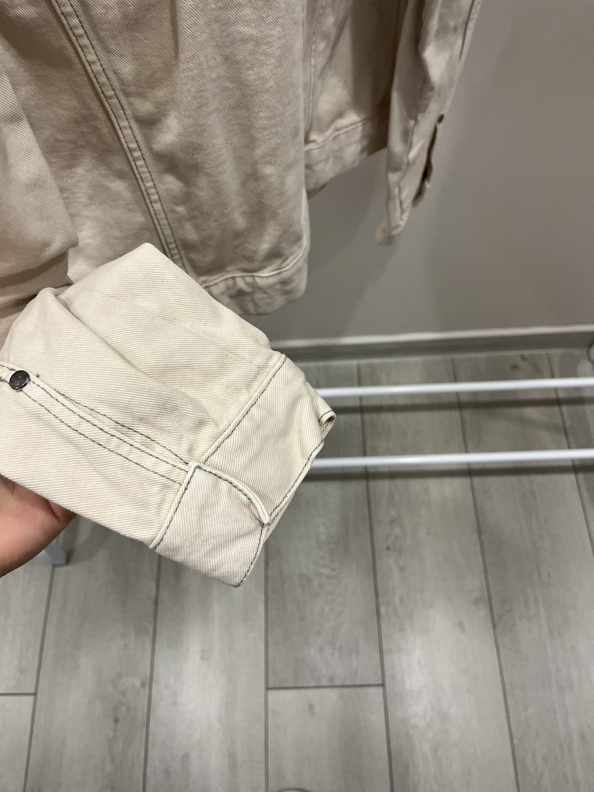 H&M H&M Cream Corduroy Light Jacket Size US L / EU 52-54 / 3 - 5 Thumbnail