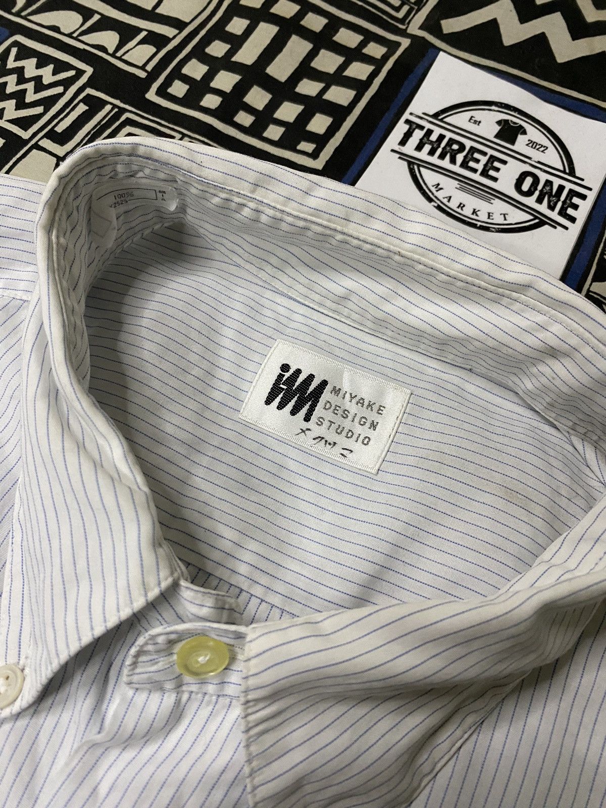 Issey Miyake × Japanese Brand Issey Miyake Design Studio Button Up Size US L / EU 52-54 / 3 - 3 Thumbnail