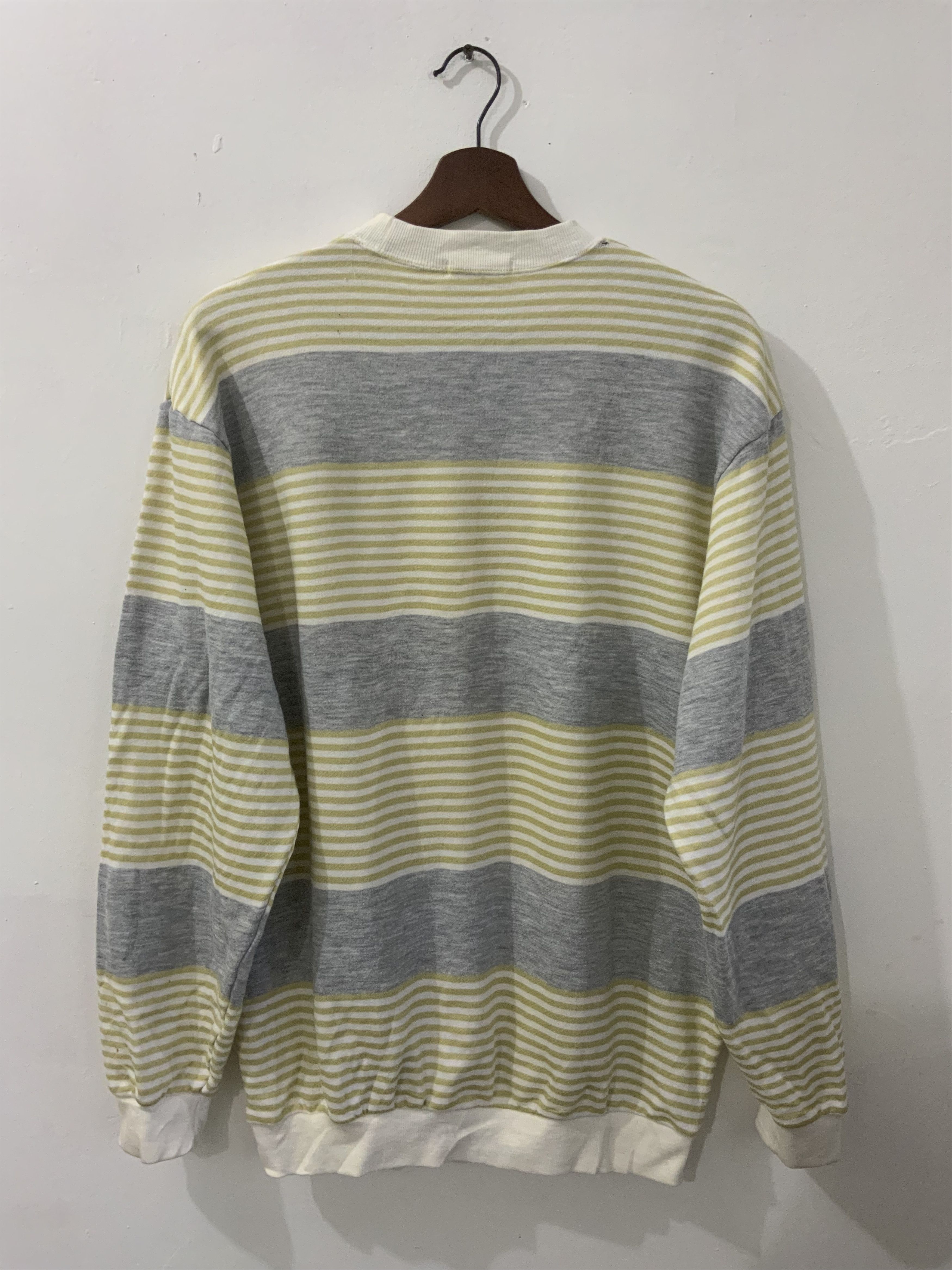 Japanese Brand Vintage Itarnos Striped Japan Made Sweatshirt Size US L / EU 52-54 / 3 - 2 Thumbnail