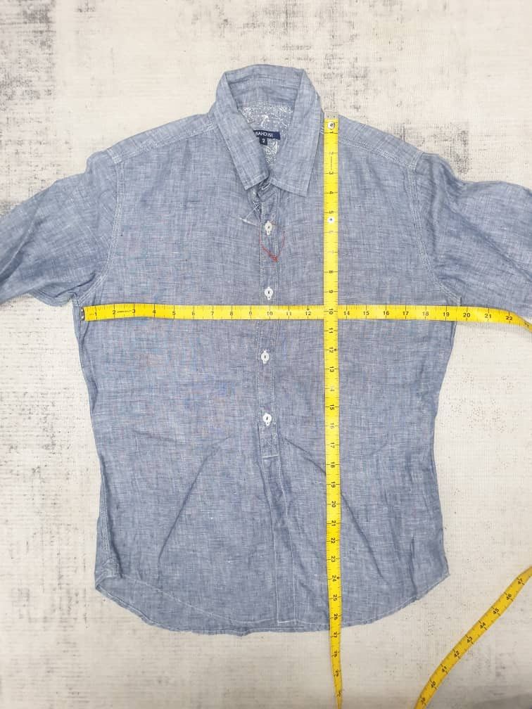 ABAHOUSE Abahouse Japanese brand blue colour chambray shirt Size US S / EU 44-46 / 1 - 5 Thumbnail
