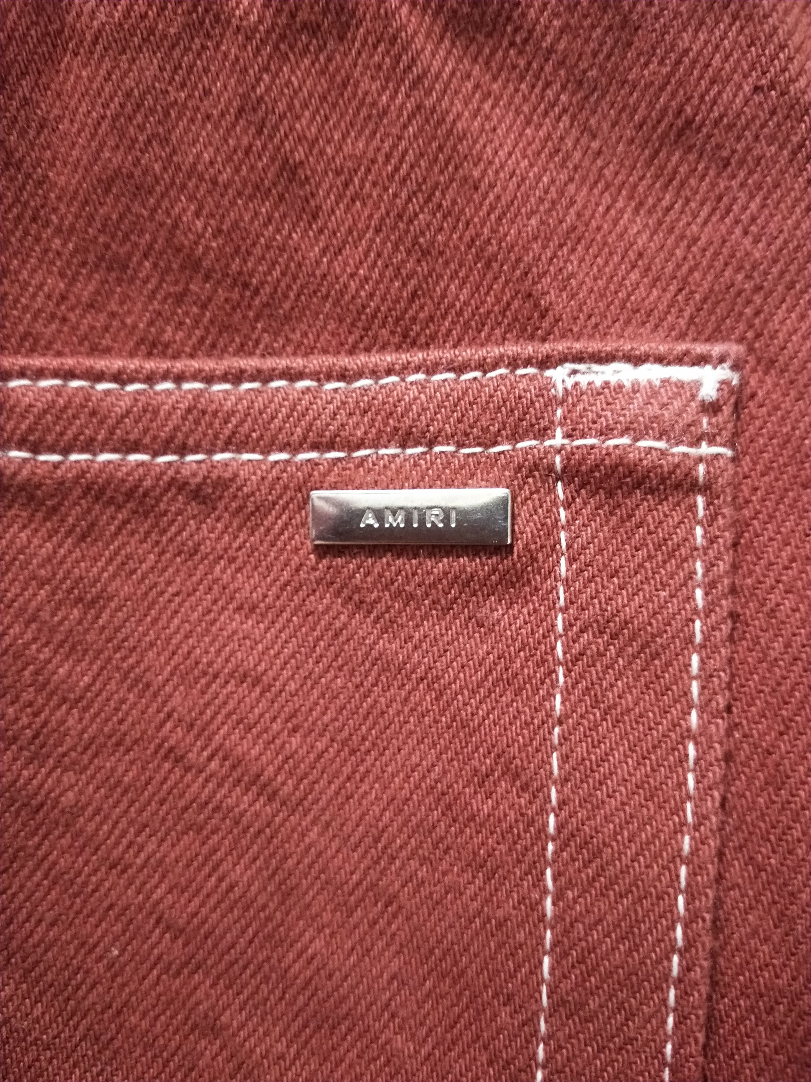 Amiri Embroidered Hisbiscus Flare Jeans Size US 29 - 5 Thumbnail