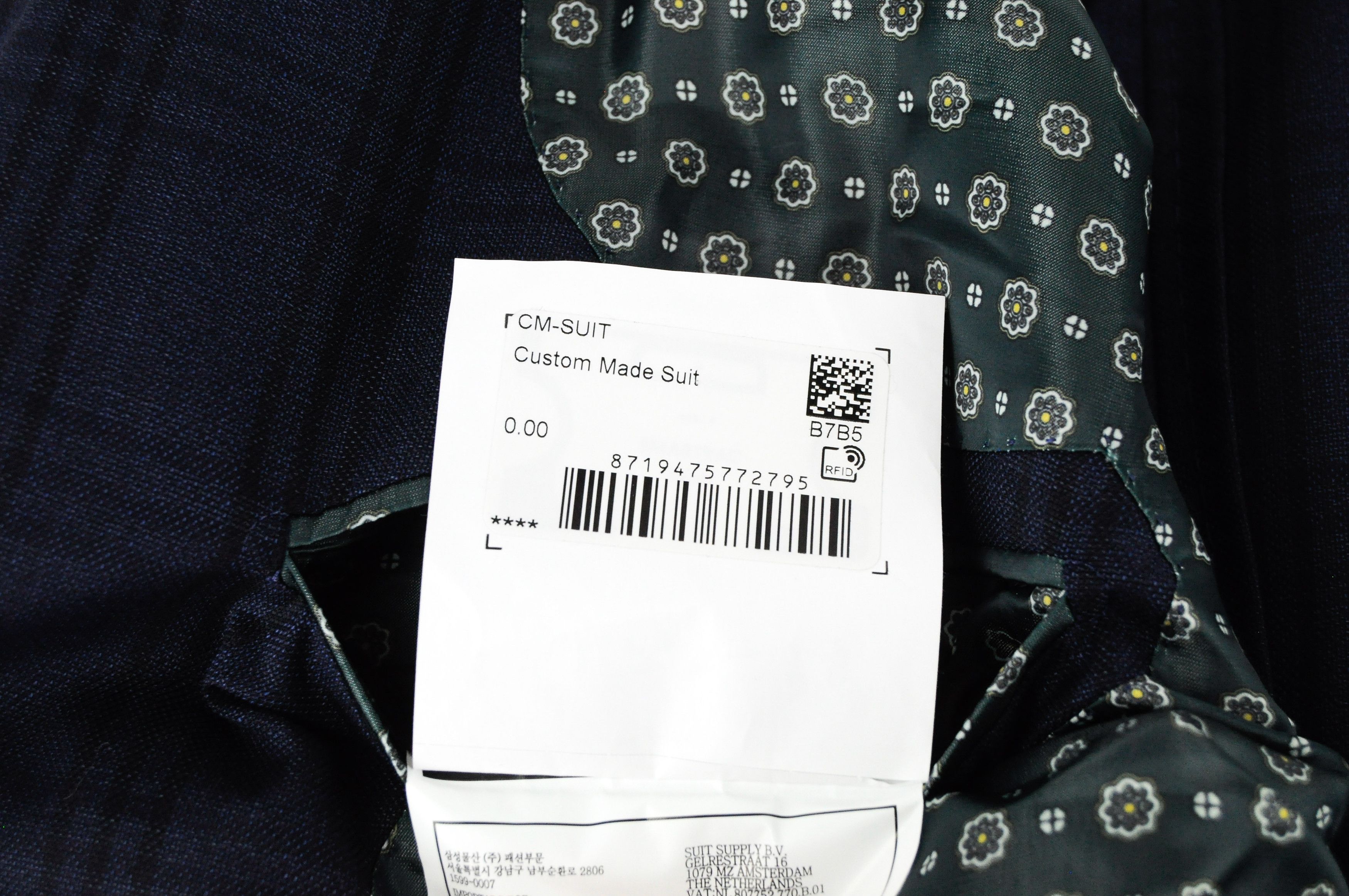 Suitsupply LA SPALLA UK56S Blue Wool Checked Blazer 55242 Size 54R - 8 Thumbnail