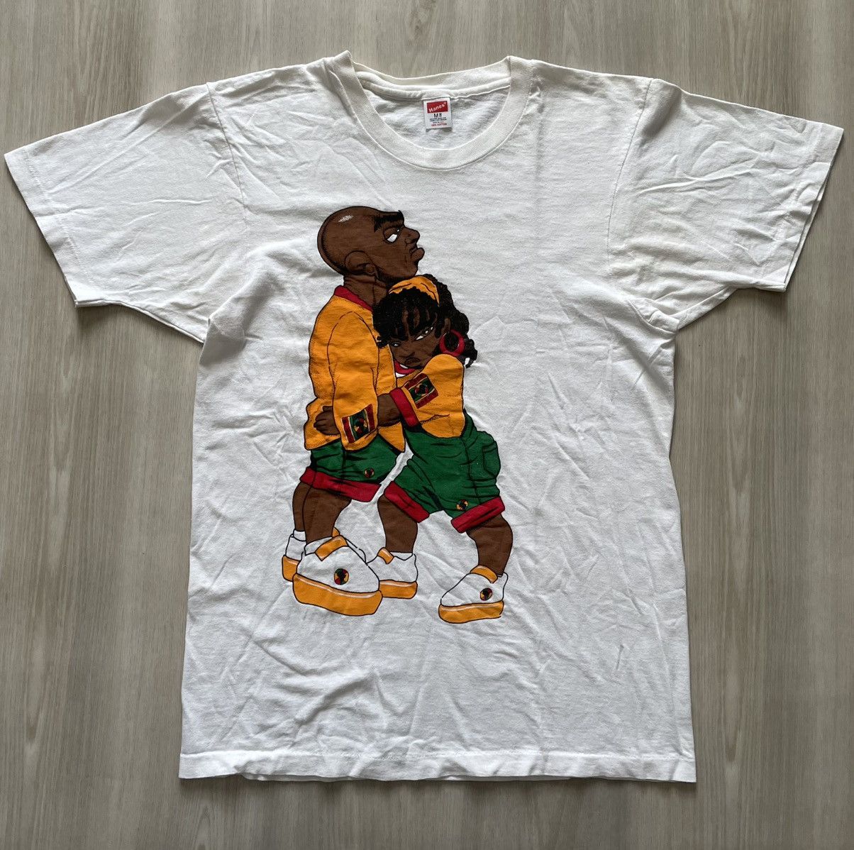 Rap Tees × Vintage 90s Black History One Love Made In USA Sz M Fits S Size US S / EU 44-46 / 1 - 1 Thumbnail