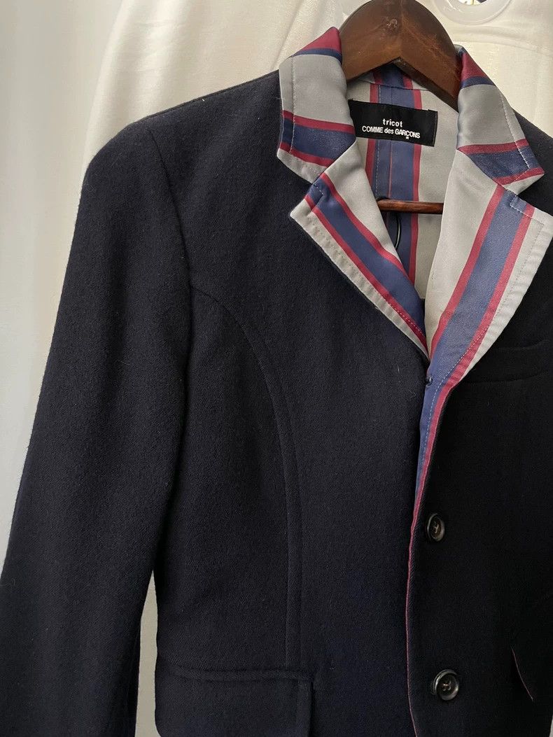 Comme des Garcons Comme des Garçons Medieval Women's Dark Blue Stripe Grey St Size S / US 4 / IT 40 - 3 Thumbnail