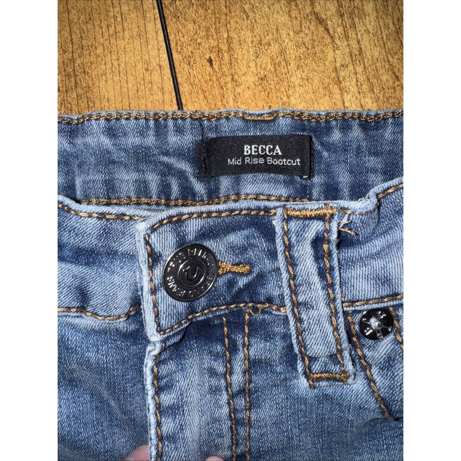 True Religion × Vintage True Religion Becca Mid Rise Bootcut Jeans Women’s 28x34 Size 28" / US 6 / IT 42 - 7 Thumbnail