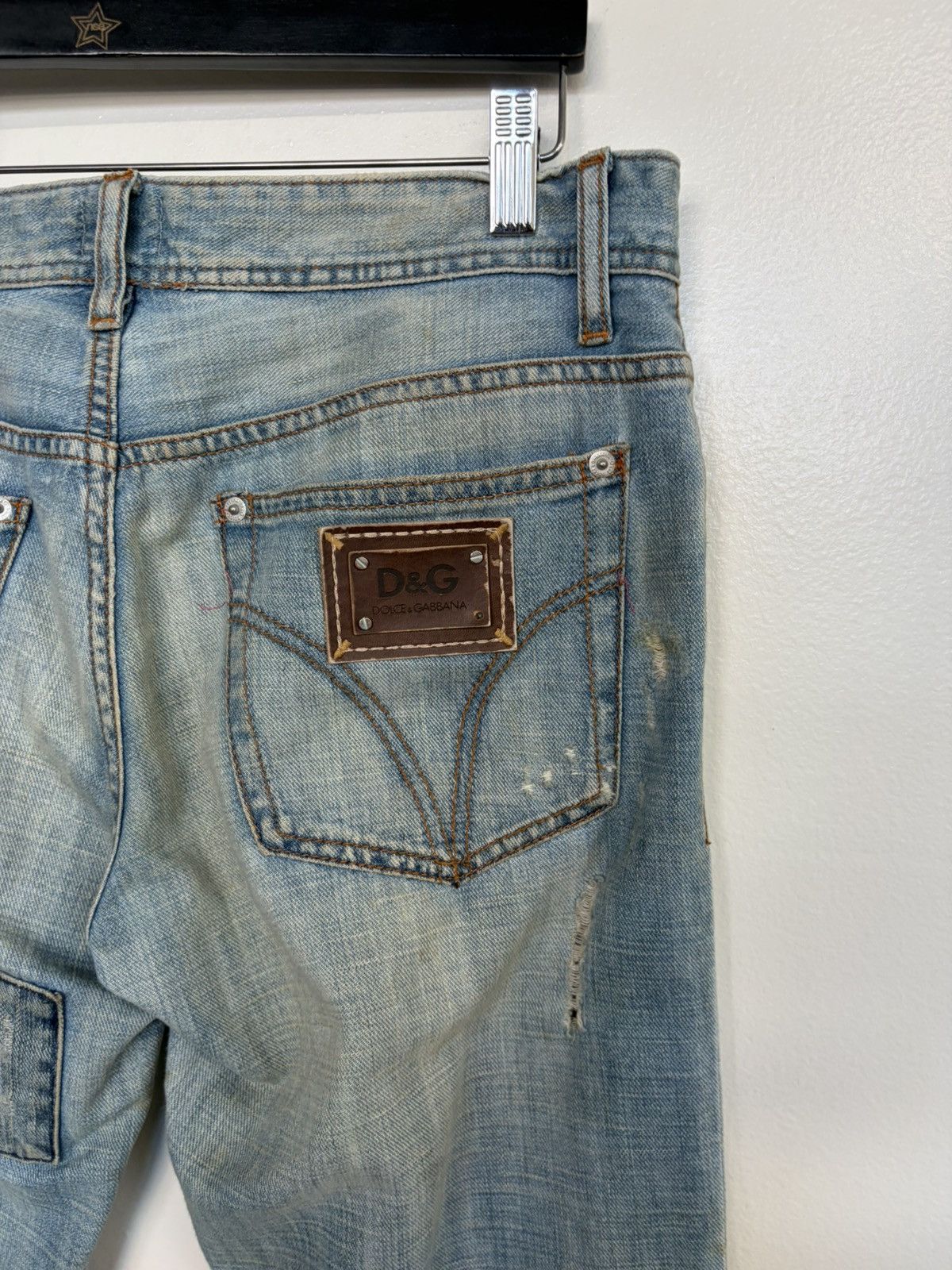 Dolce & Gabbana Dolce and Gabana Thrashed Patchwork Jeans Size US 30 / EU 46 - 6 Thumbnail