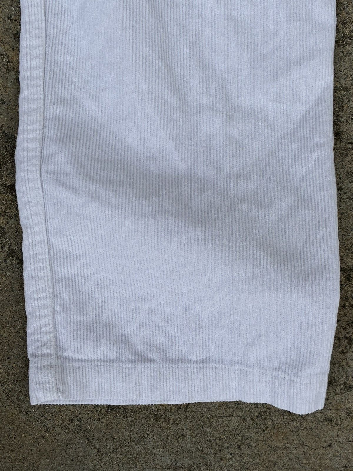 Stussy STUSSY White Corduroy Drawstring Waist Laguna Beach Pant Size US 32 / EU 48 - 4 Thumbnail