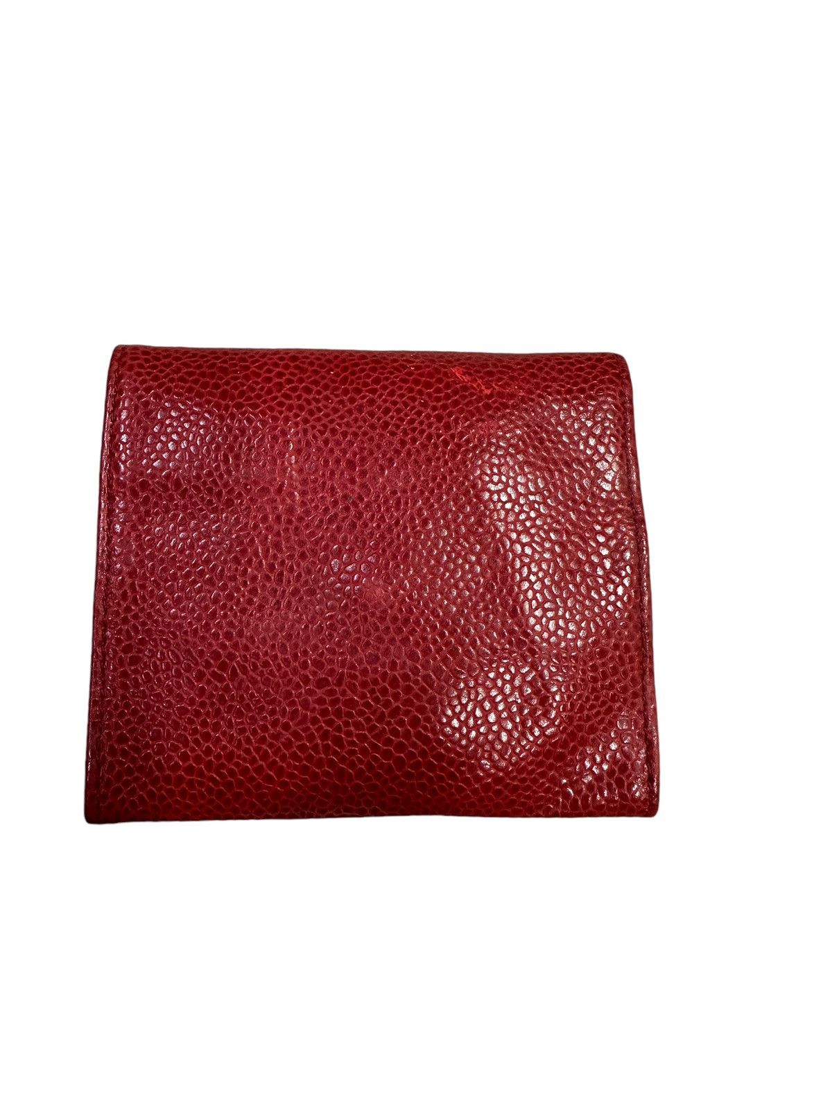 Chanel 💥Vintage Chanel 1994 Coin Case Caviar Red Size ONE SIZE - 4 Thumbnail
