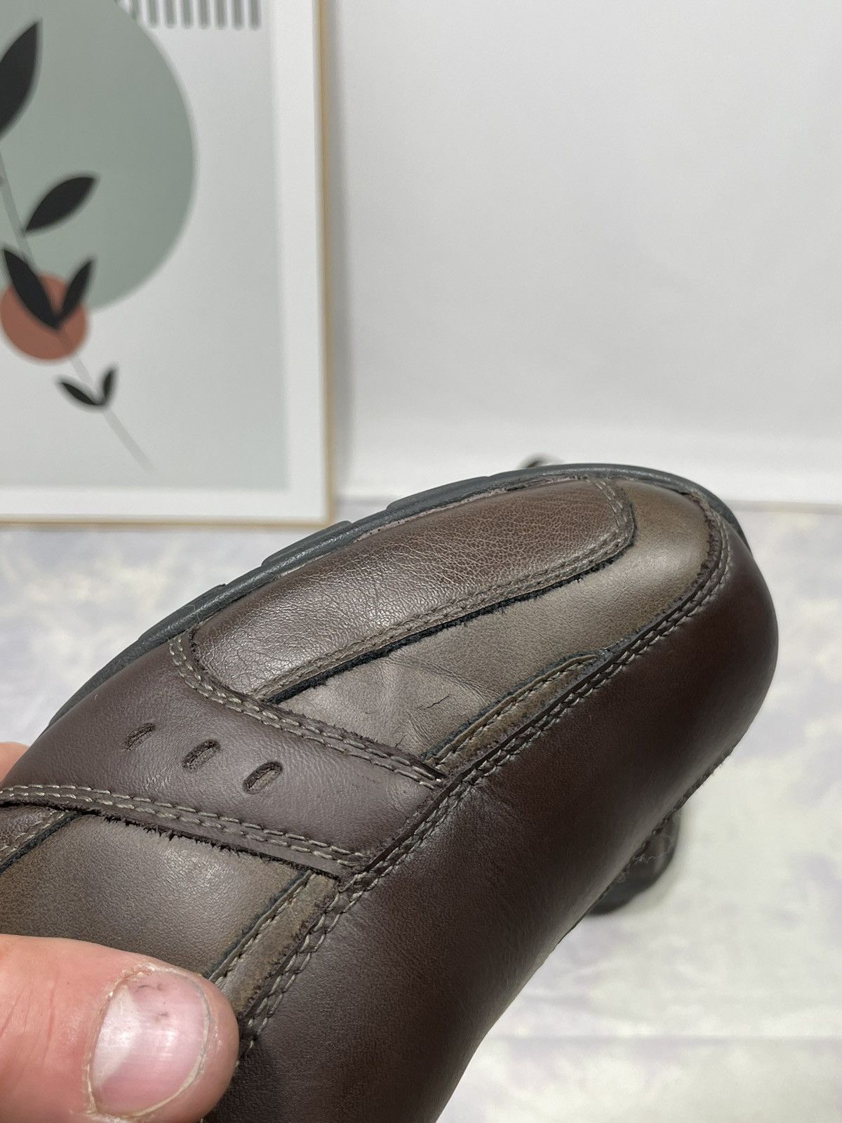 SKECHERS × Vintage Skechers Marter Mens Slip On Sneakers in Brown Size US 10.5 / EU 43-44 - 7 Thumbnail