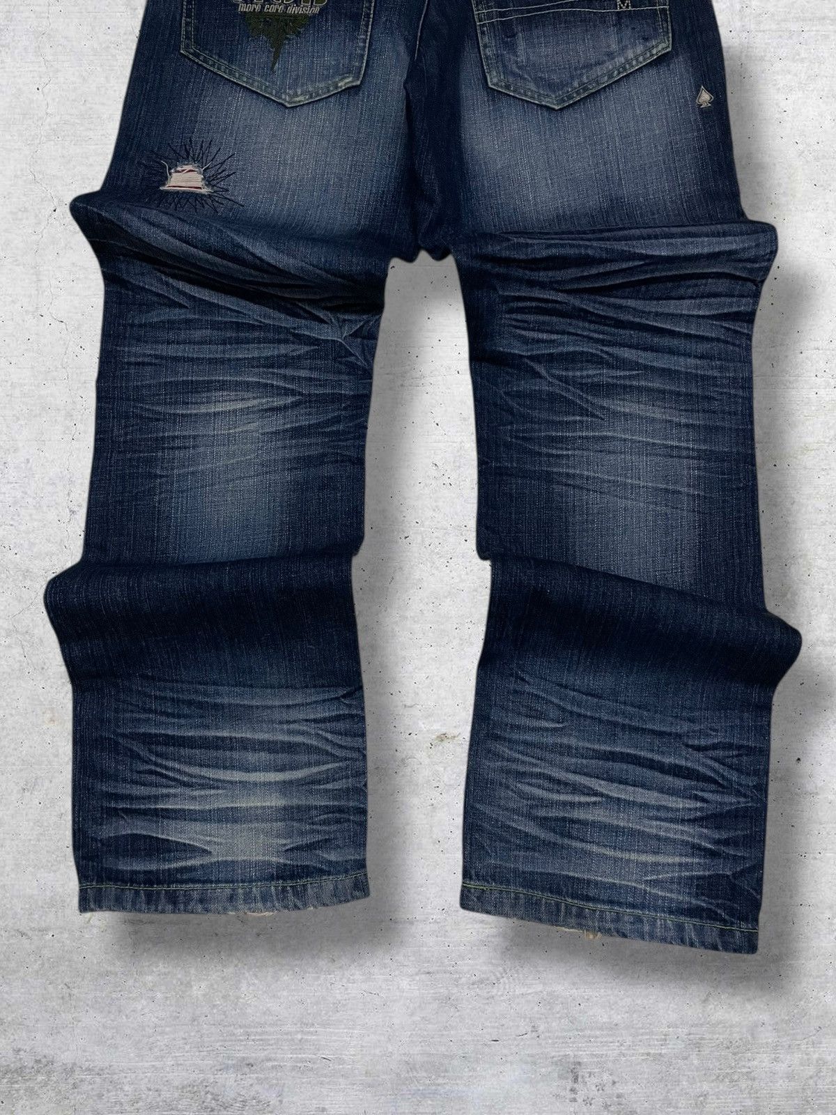 Hysteric Glamour VINTAGE MORE CORE DIVISION RIPPED JAPAN PUNK SUPERSTAR DENIM Size US 32 / EU 48 - 12 Thumbnail